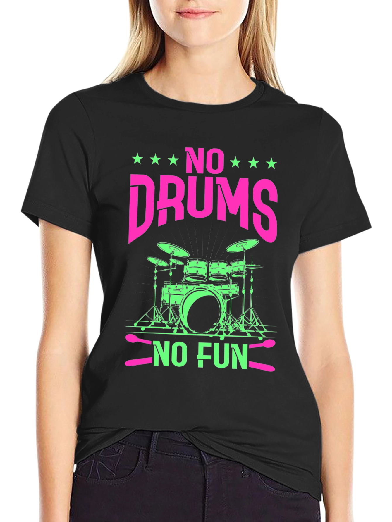 No Drums No Fun Graphic Tee