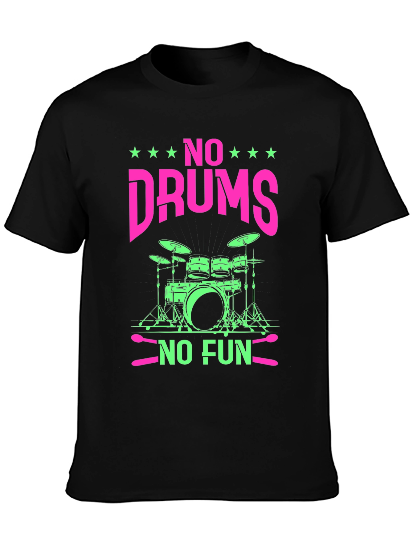 No Drums No Fun Graphic Tee