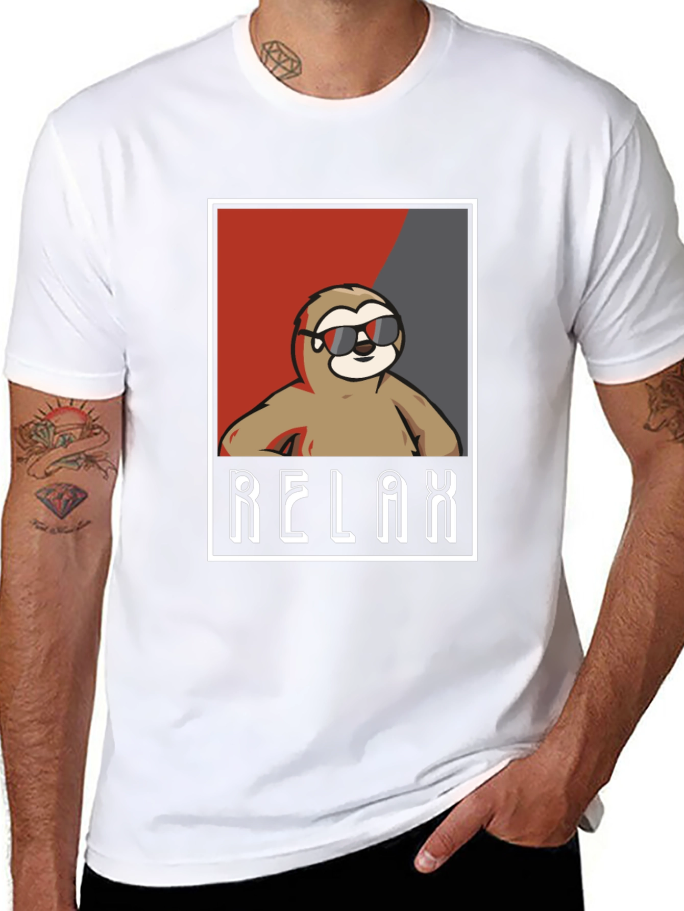Relax Sloth Graphic Tee - Cool Casual Comfort