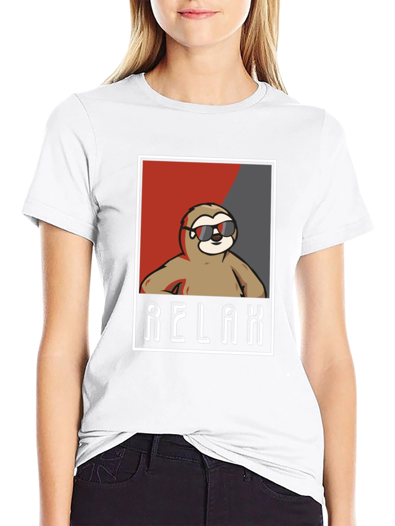 Relax Sloth Graphic Tee - Cool Casual Comfort