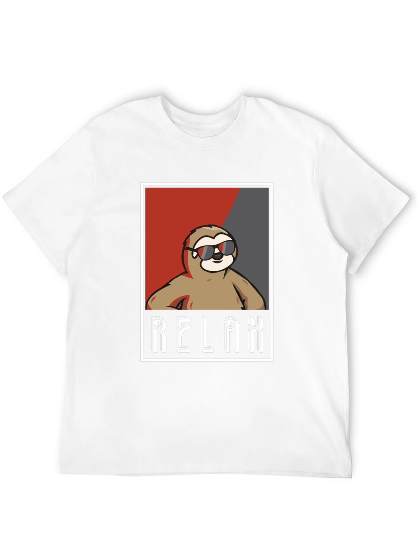 Relax Sloth Graphic Tee - Cool Casual Comfort