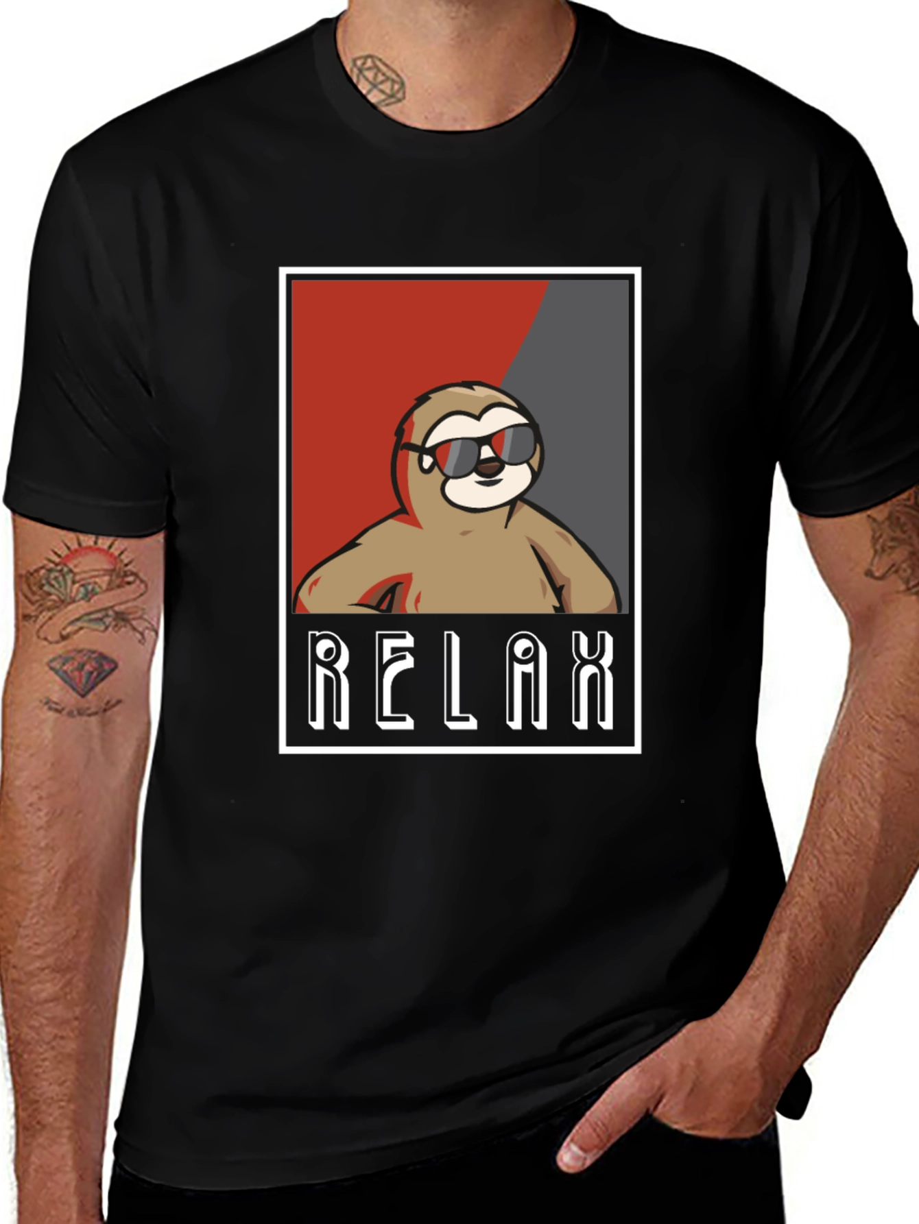 Relax Sloth Graphic Tee - Cool Casual Comfort