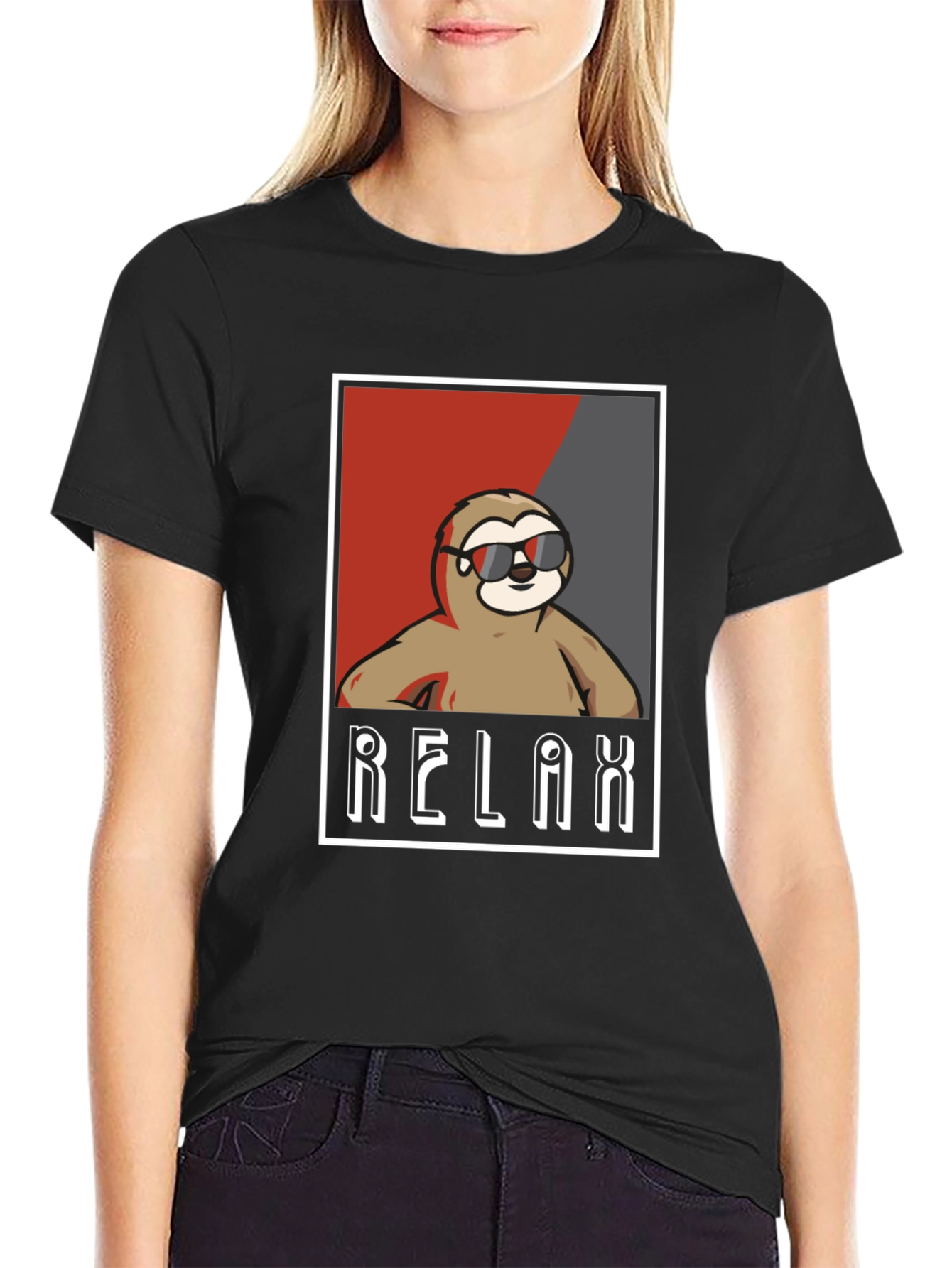 Relax Sloth Graphic Tee - Cool Casual Comfort