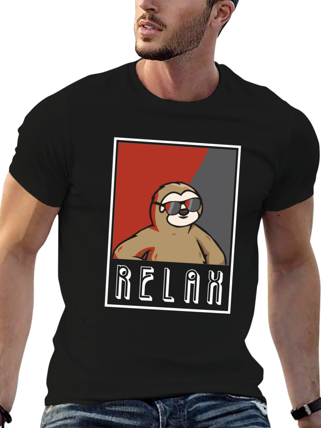 Relax Sloth Graphic Tee - Cool Casual Comfort