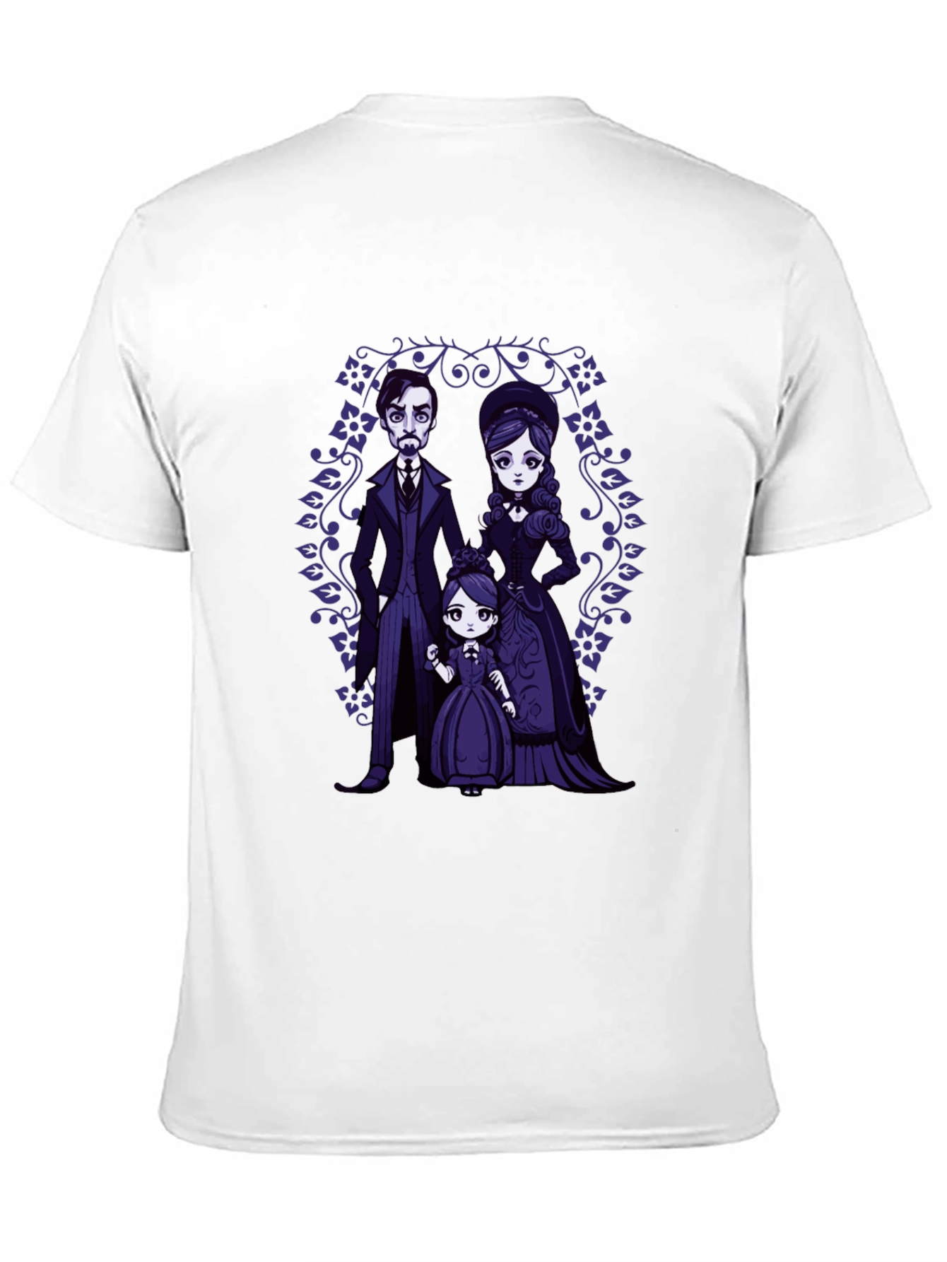 Gothic Cartoon Family Portrait T-Shirt