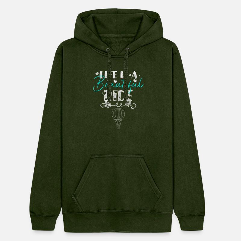 Hot Air Balloon Height Adventure Blue