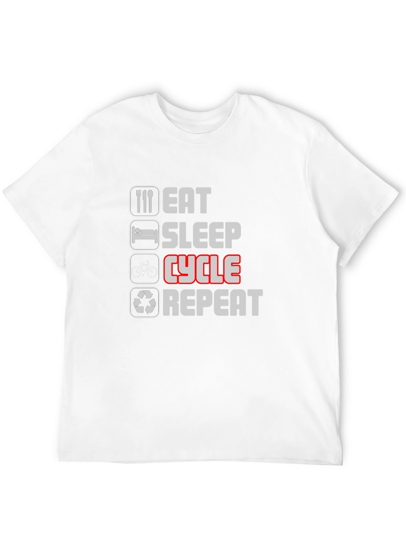 Eat Sleep Cycle Repeat T-Shirt