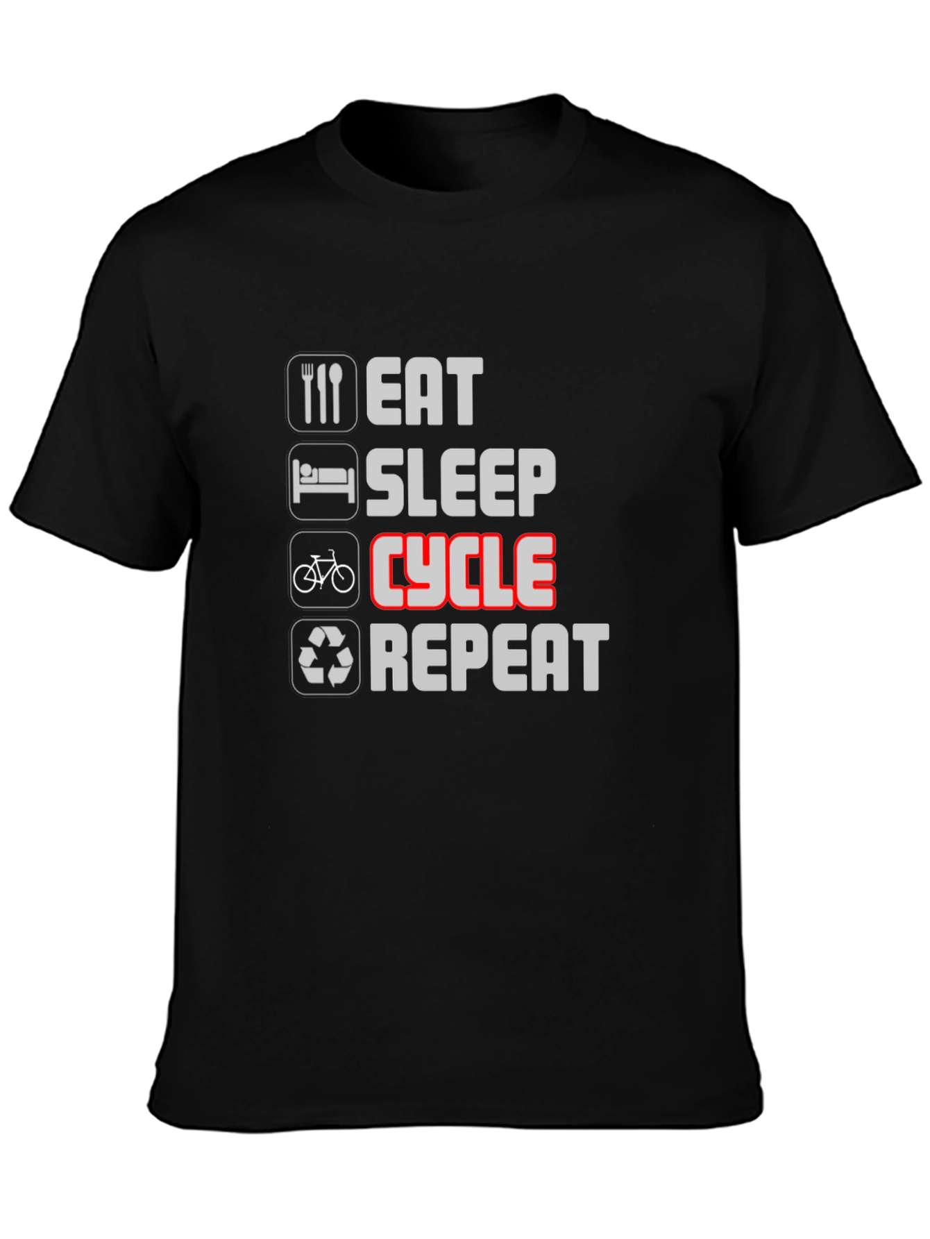 Eat Sleep Cycle Repeat T-Shirt