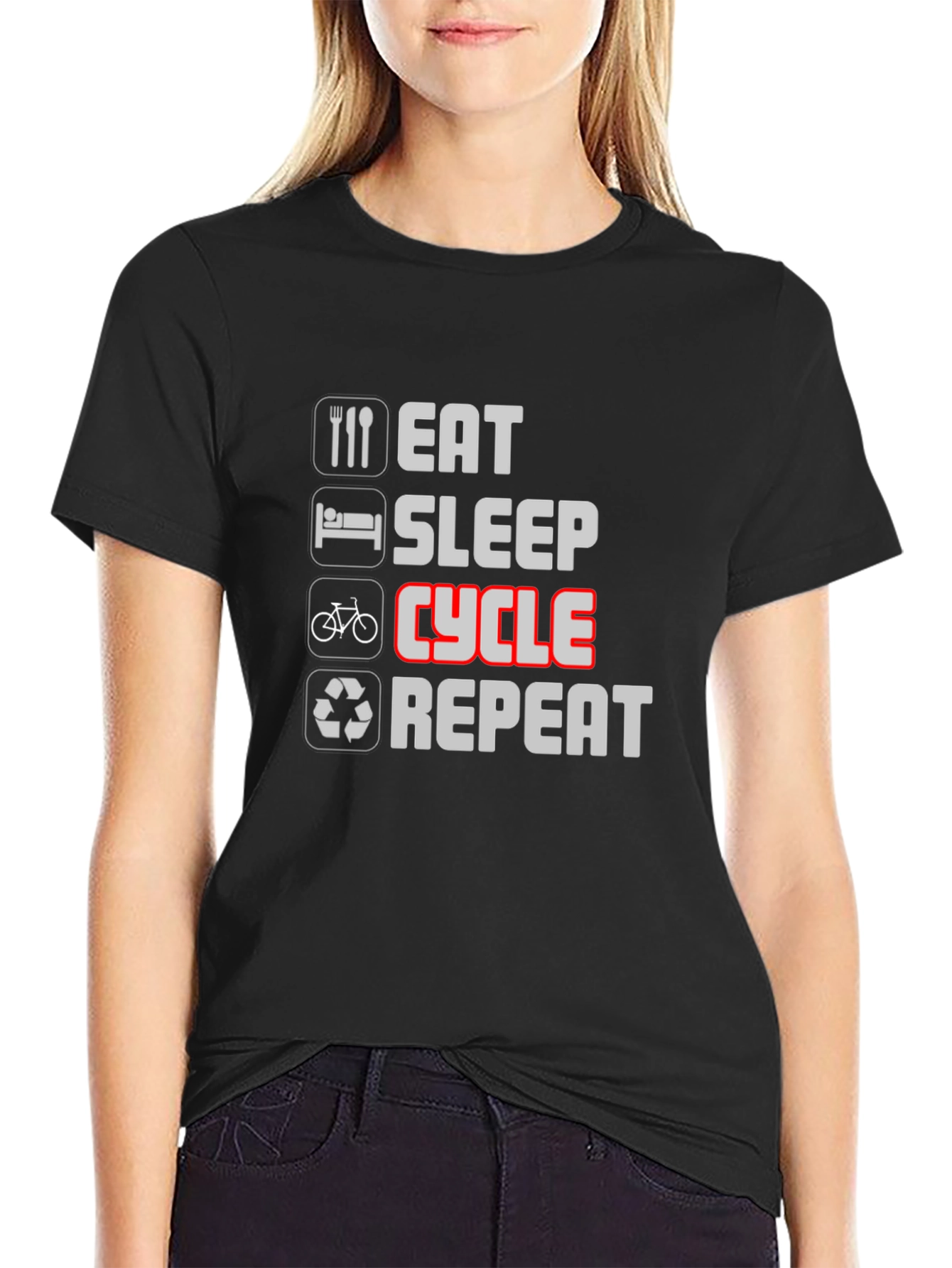 Eat Sleep Cycle Repeat T-Shirt