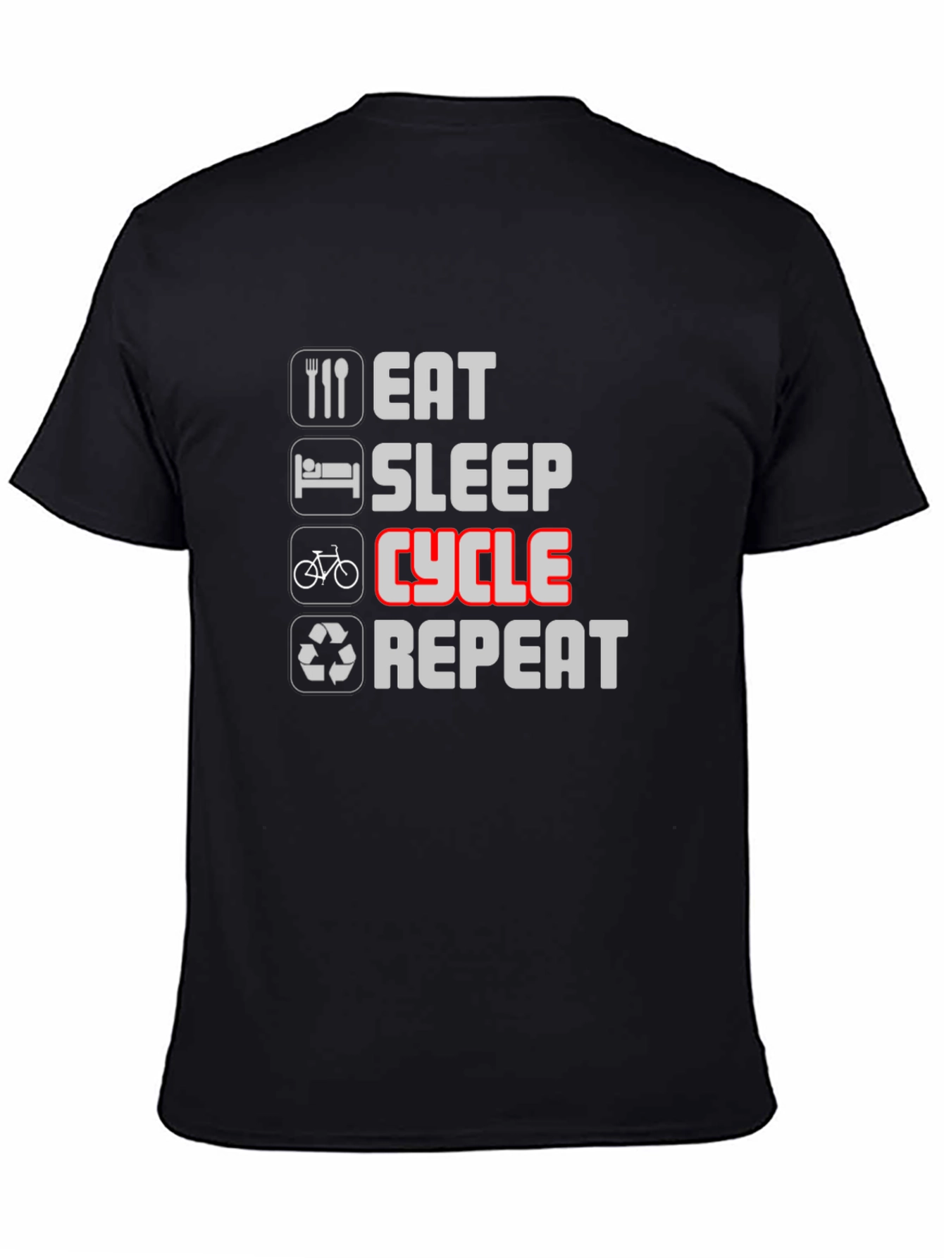 Eat Sleep Cycle Repeat T-Shirt