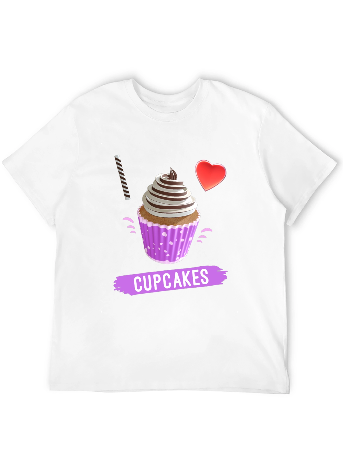 I Love Cupcakes Graphic T-Shirt