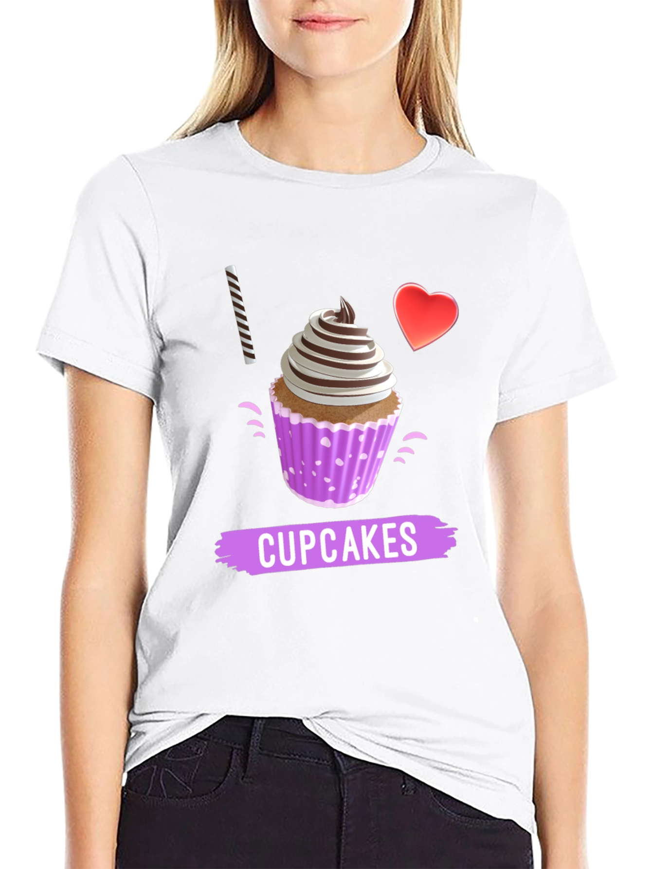 I Love Cupcakes Graphic T-Shirt