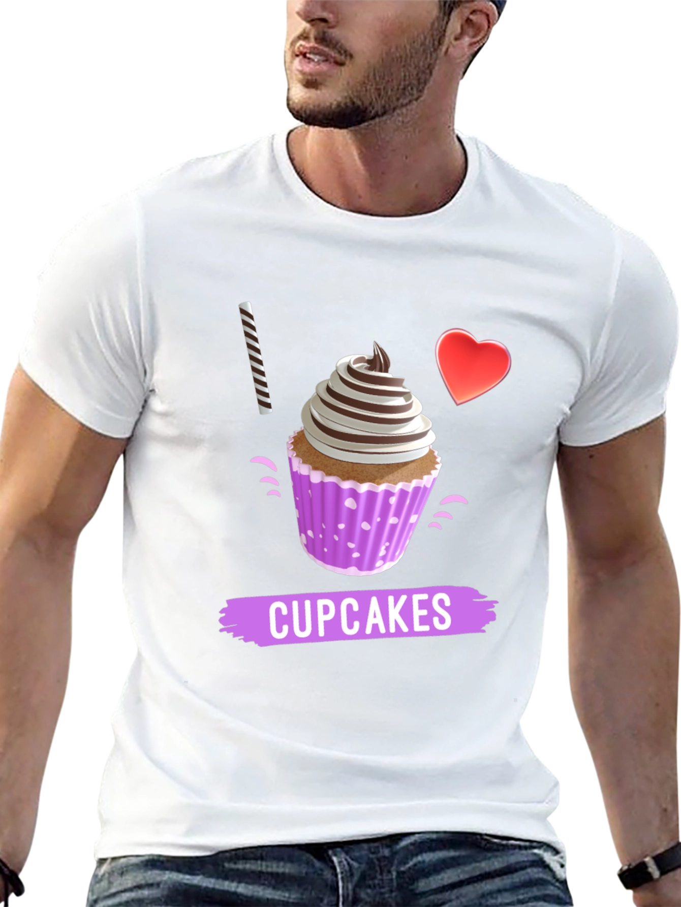 I Love Cupcakes Graphic T-Shirt
