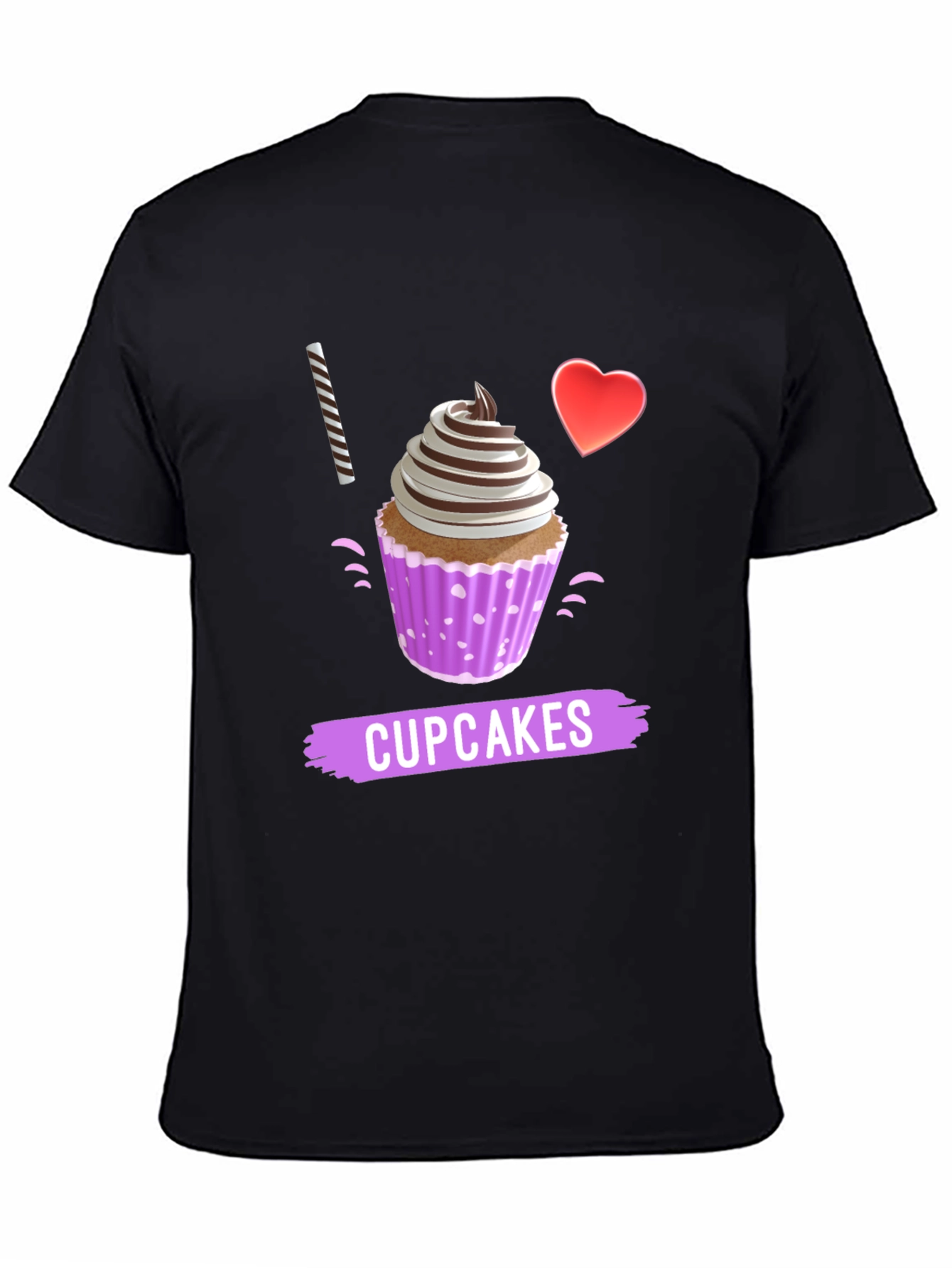 I Love Cupcakes Graphic T-Shirt
