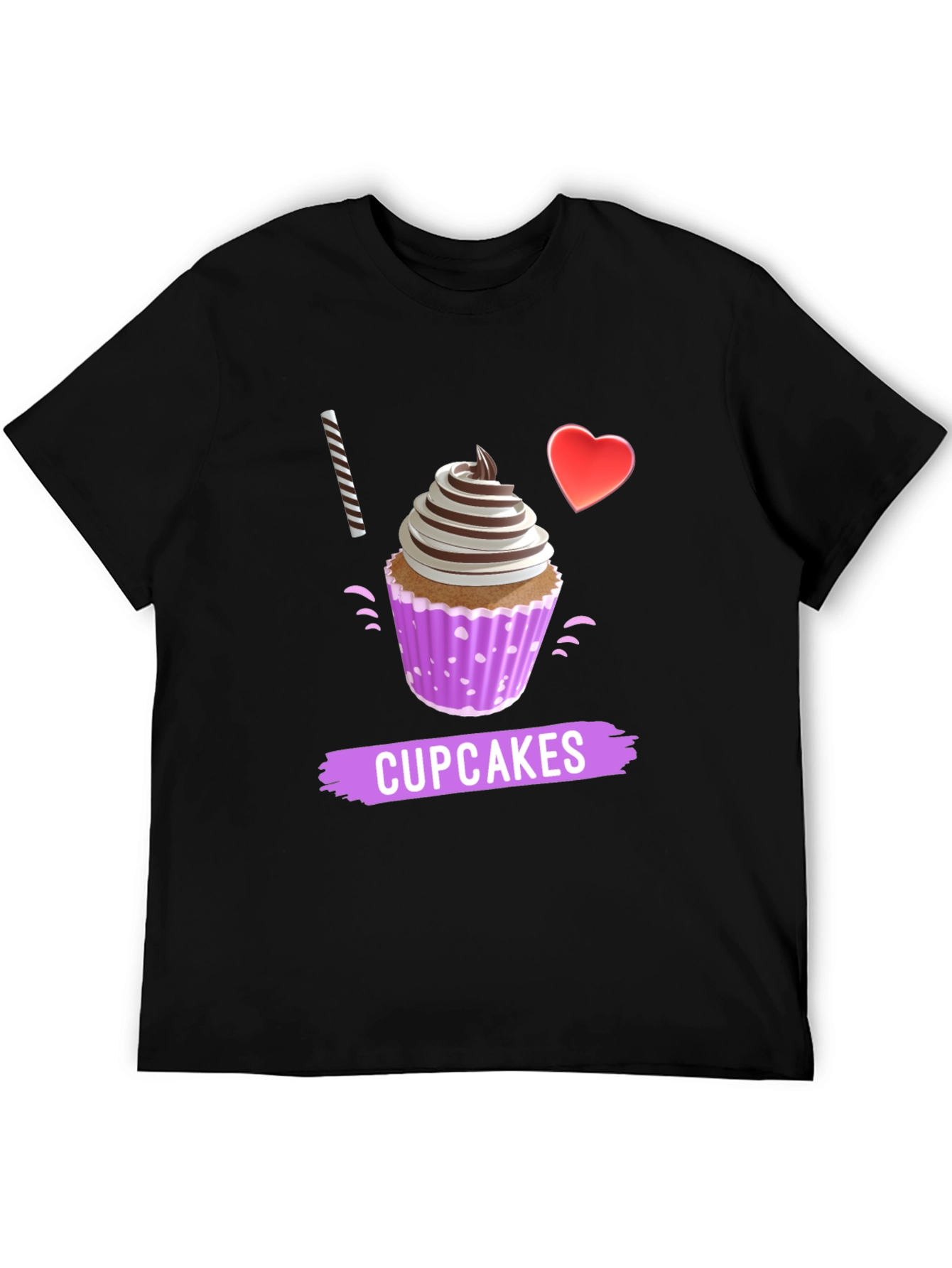 I Love Cupcakes Graphic T-Shirt