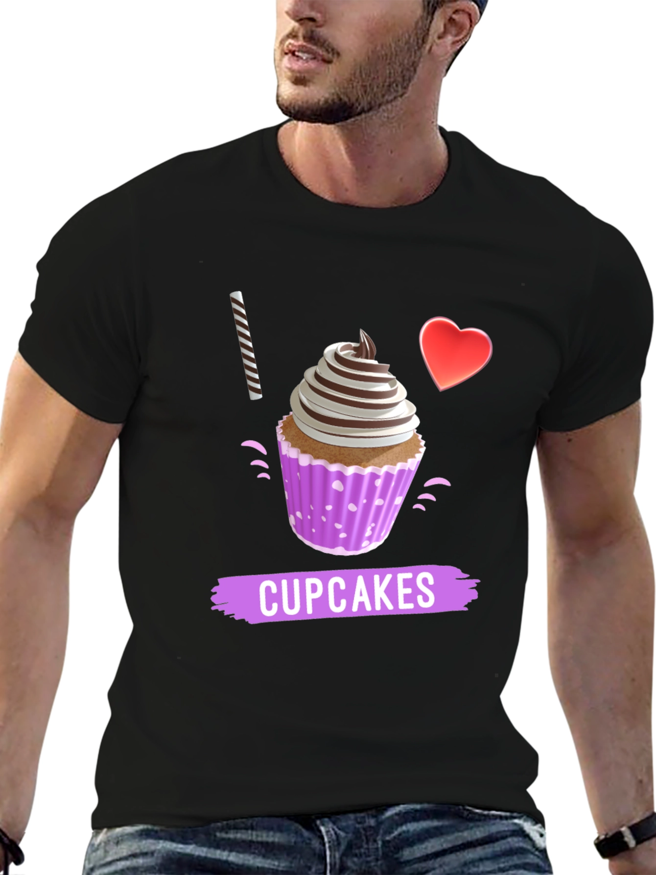 I Love Cupcakes Graphic T-Shirt
