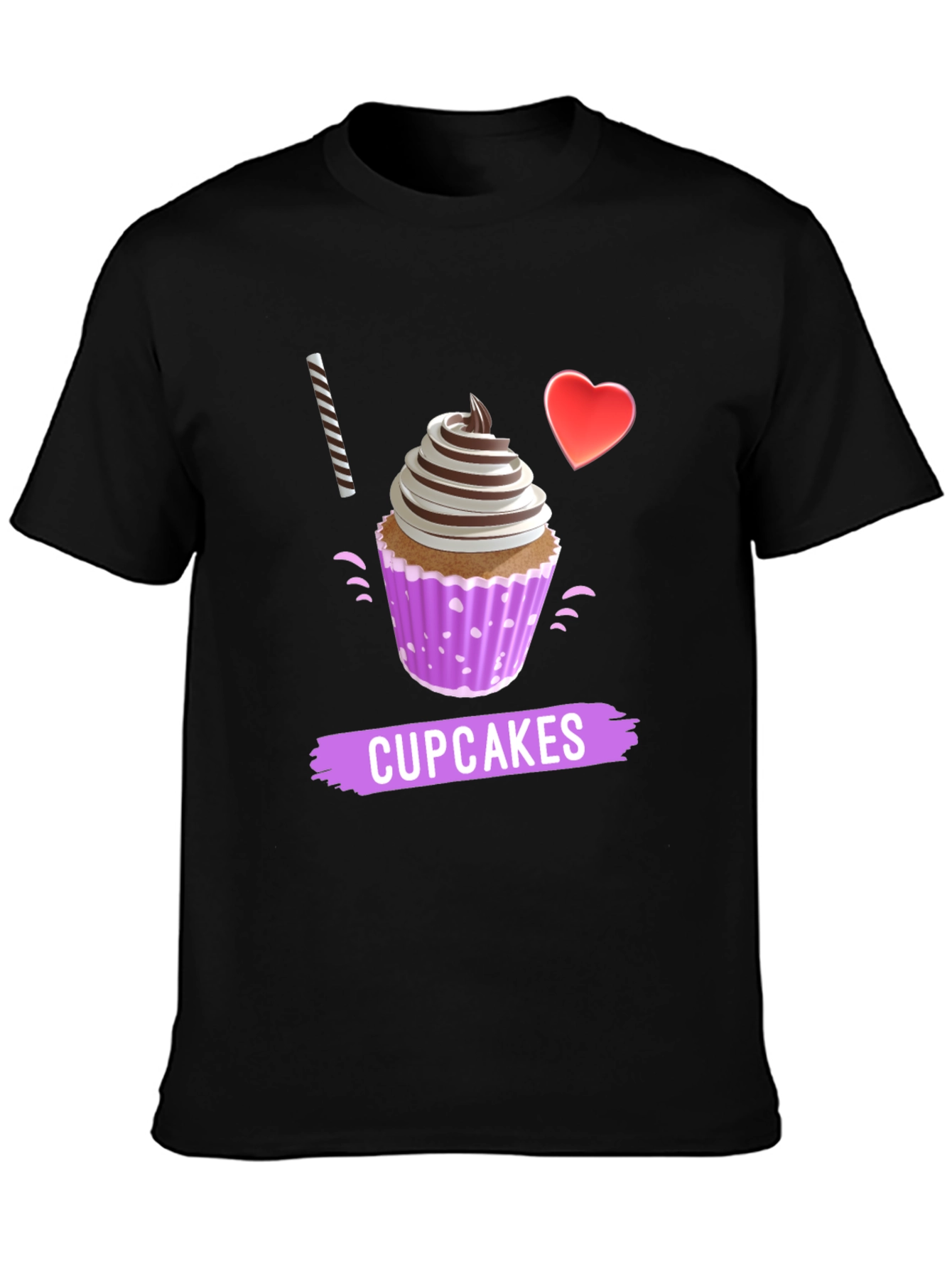 I Love Cupcakes Graphic T-Shirt