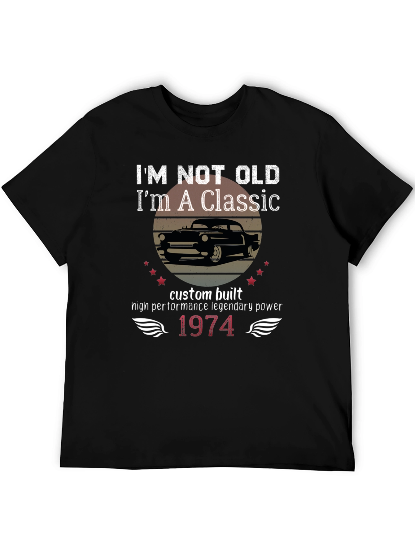 Classic Car 1974 Birthday Gift T-Shirt