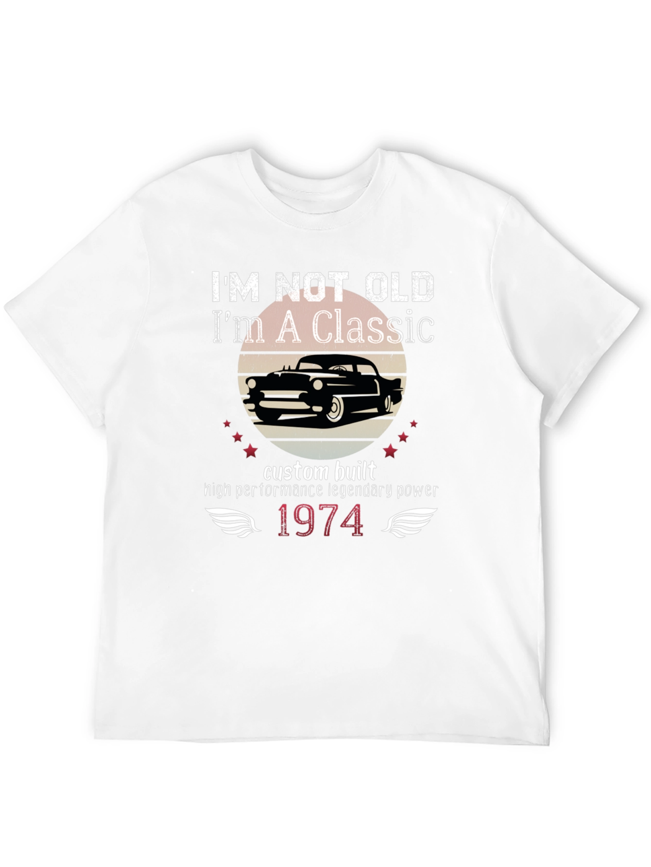 Classic Car 1974 Birthday Gift T-Shirt