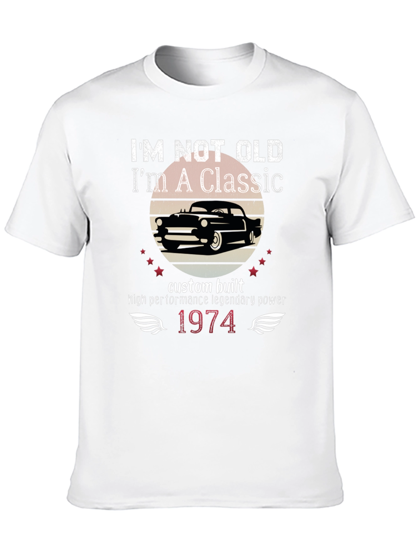 Classic Car 1974 Birthday Gift T-Shirt