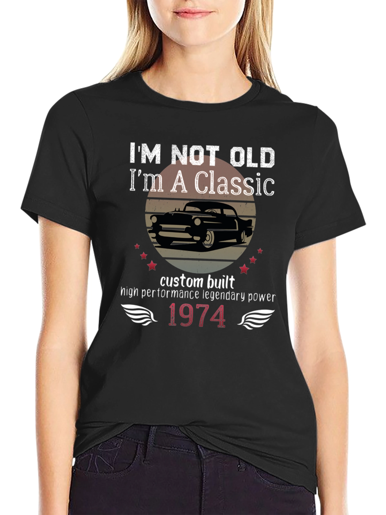 Classic Car 1974 Birthday Gift T-Shirt