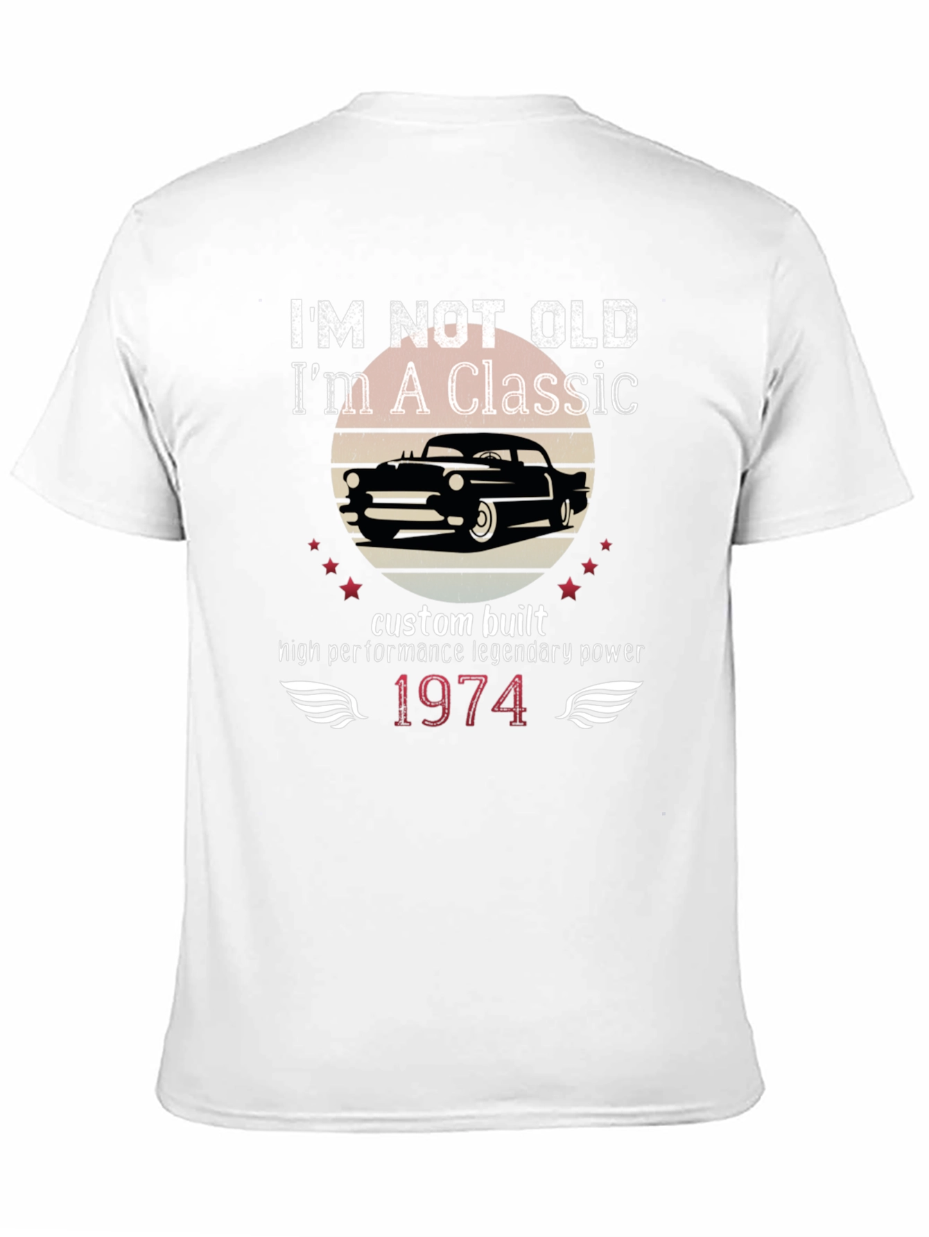 Classic Car 1974 Birthday Gift T-Shirt