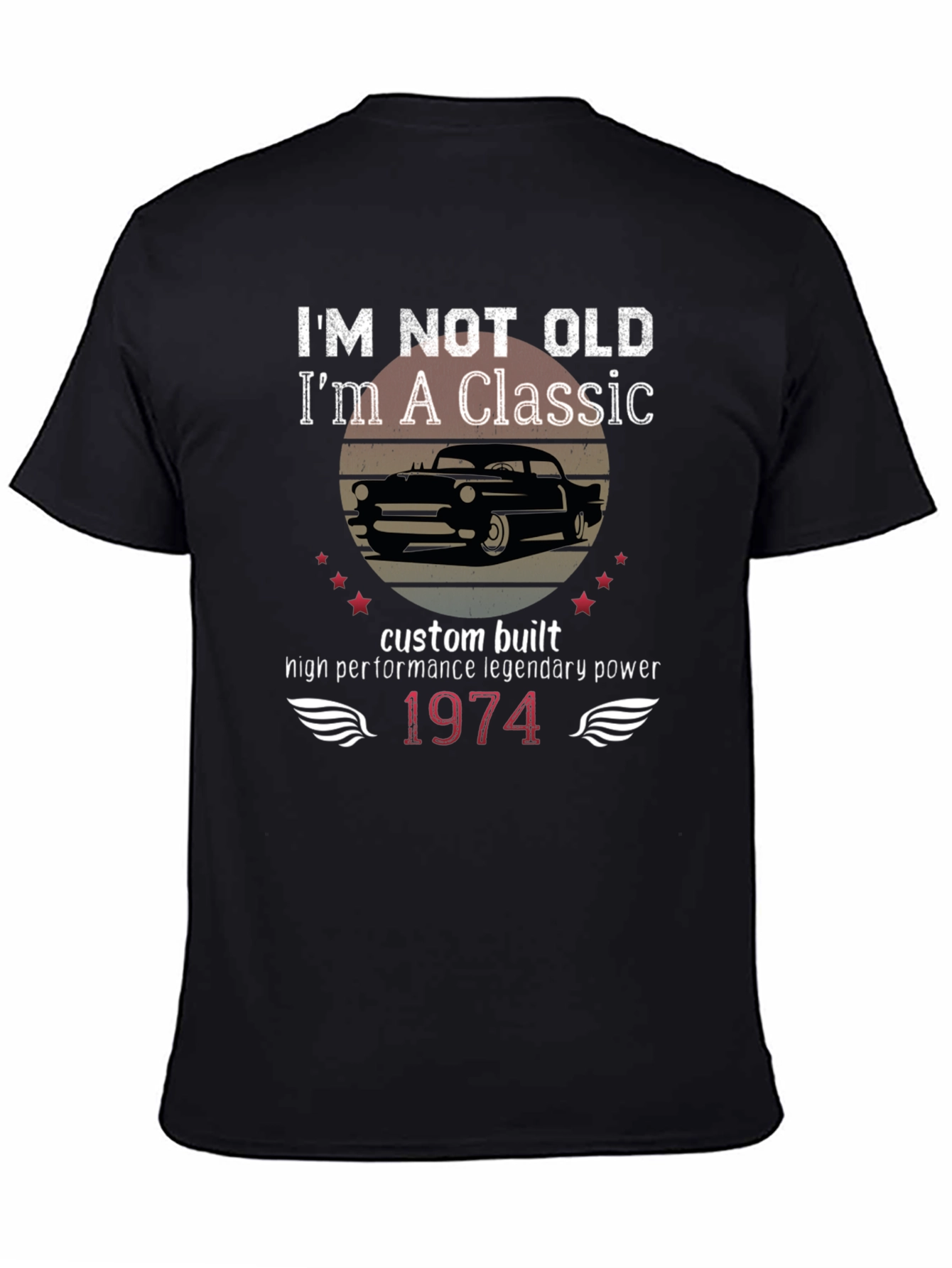 Classic Car 1974 Birthday Gift T-Shirt