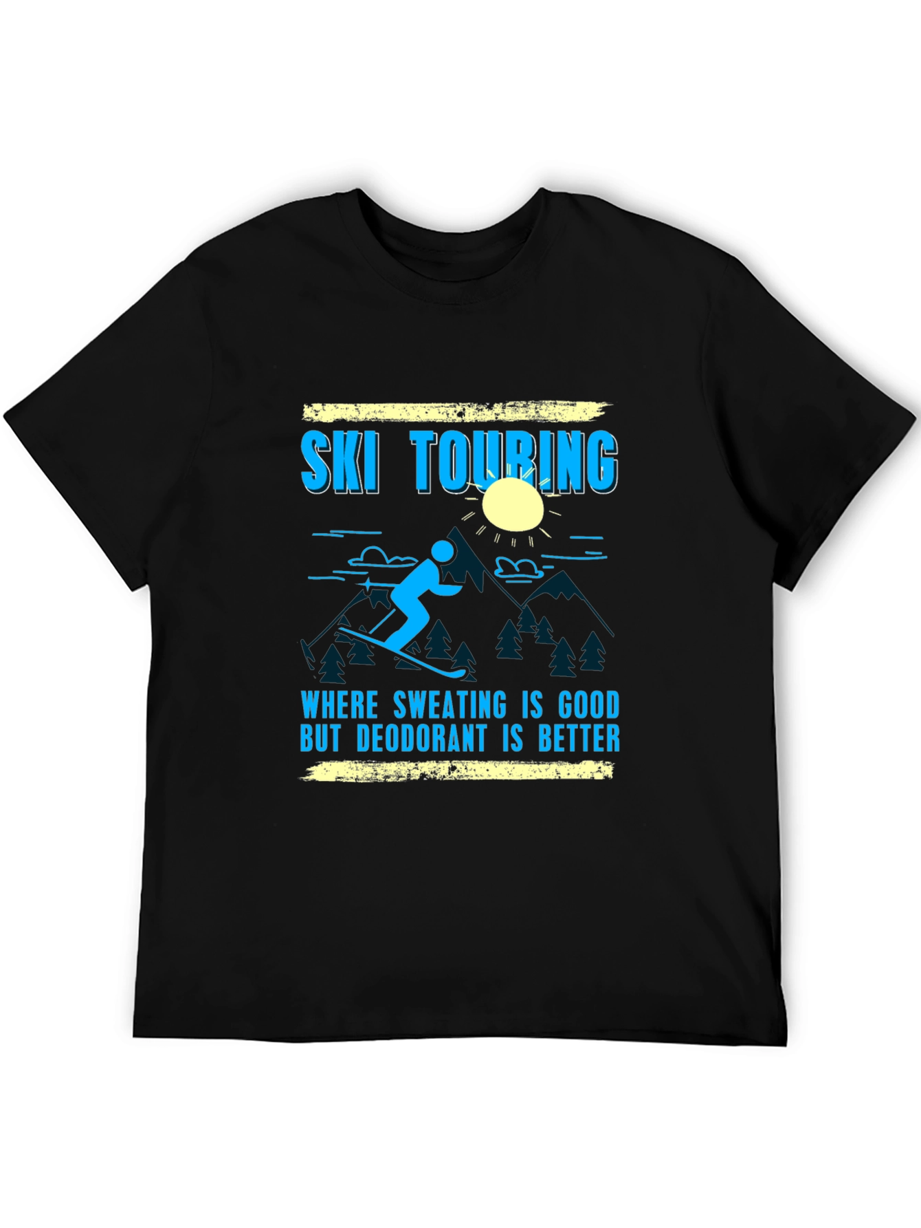 Ski Touring Graphic Tee - Sweating is Good T-Shirt