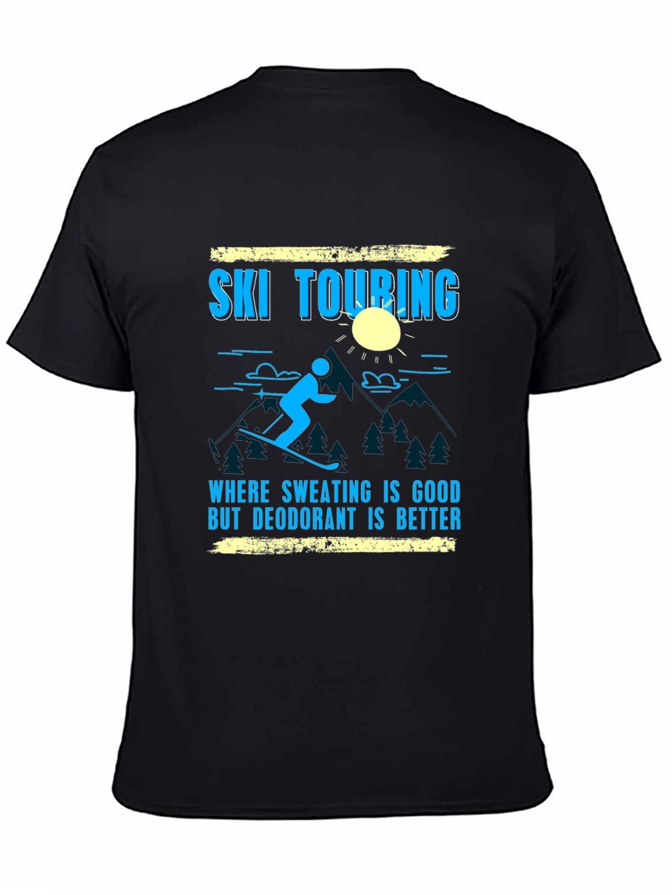 Ski Touring Graphic Tee - Sweating is Good T-Shirt