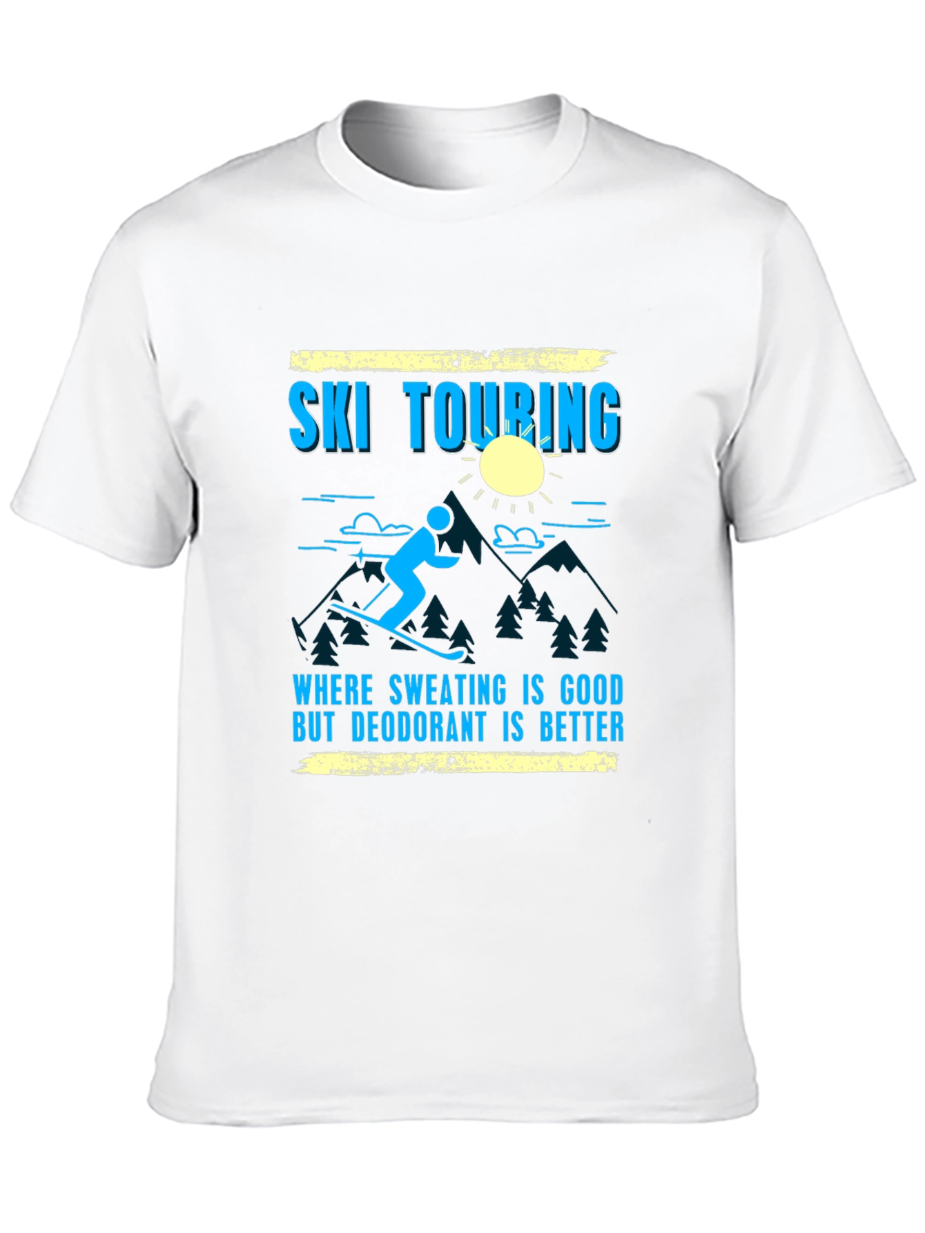 Ski Touring Graphic Tee - Sweating is Good T-Shirt