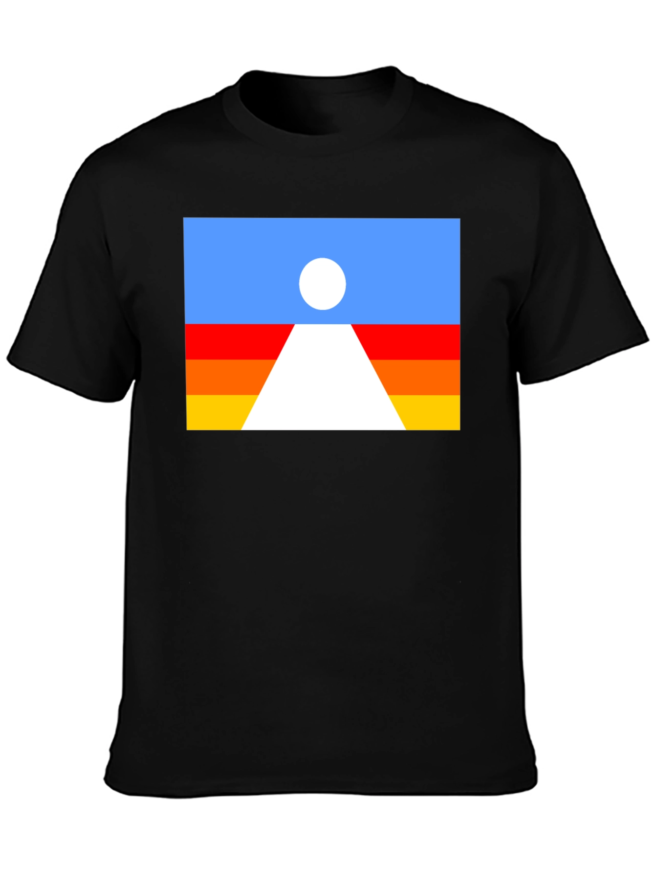 Retro Desert Landscape Graphic Tee - Black