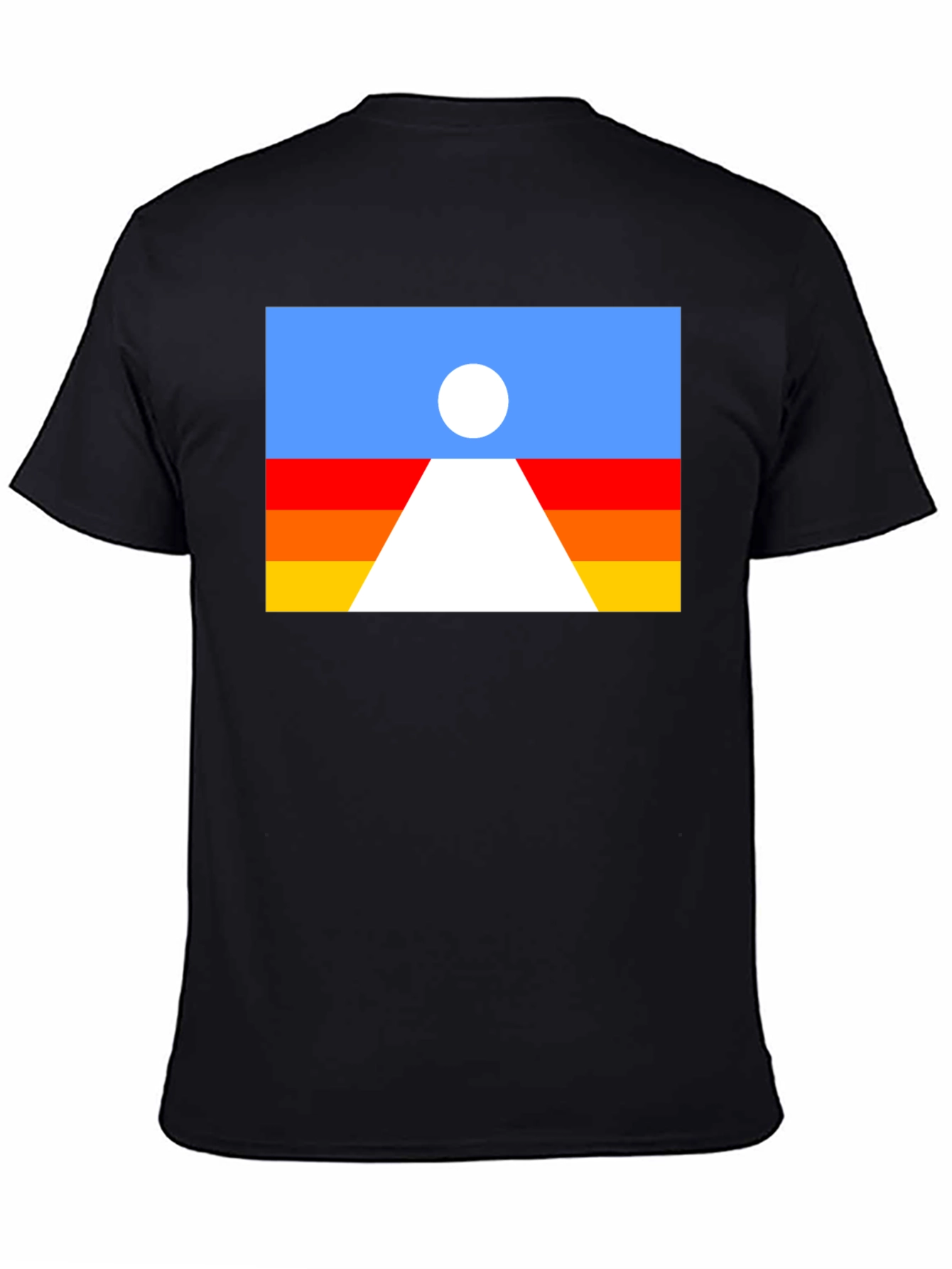 Retro Desert Landscape Graphic Tee - Black