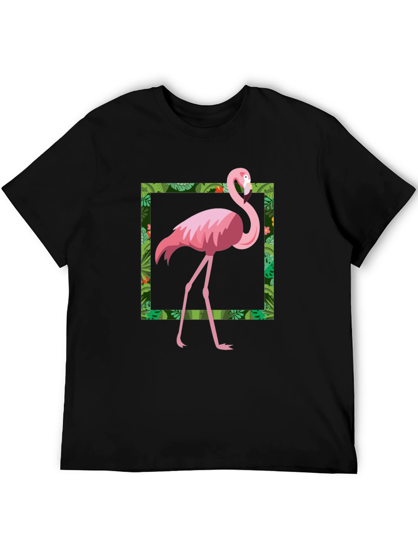 Tropical Flamingo Graphic T-Shirt