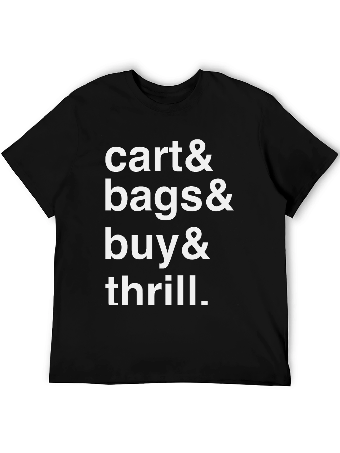 Cart Bags Buy & Thrill Black Graphic Tee