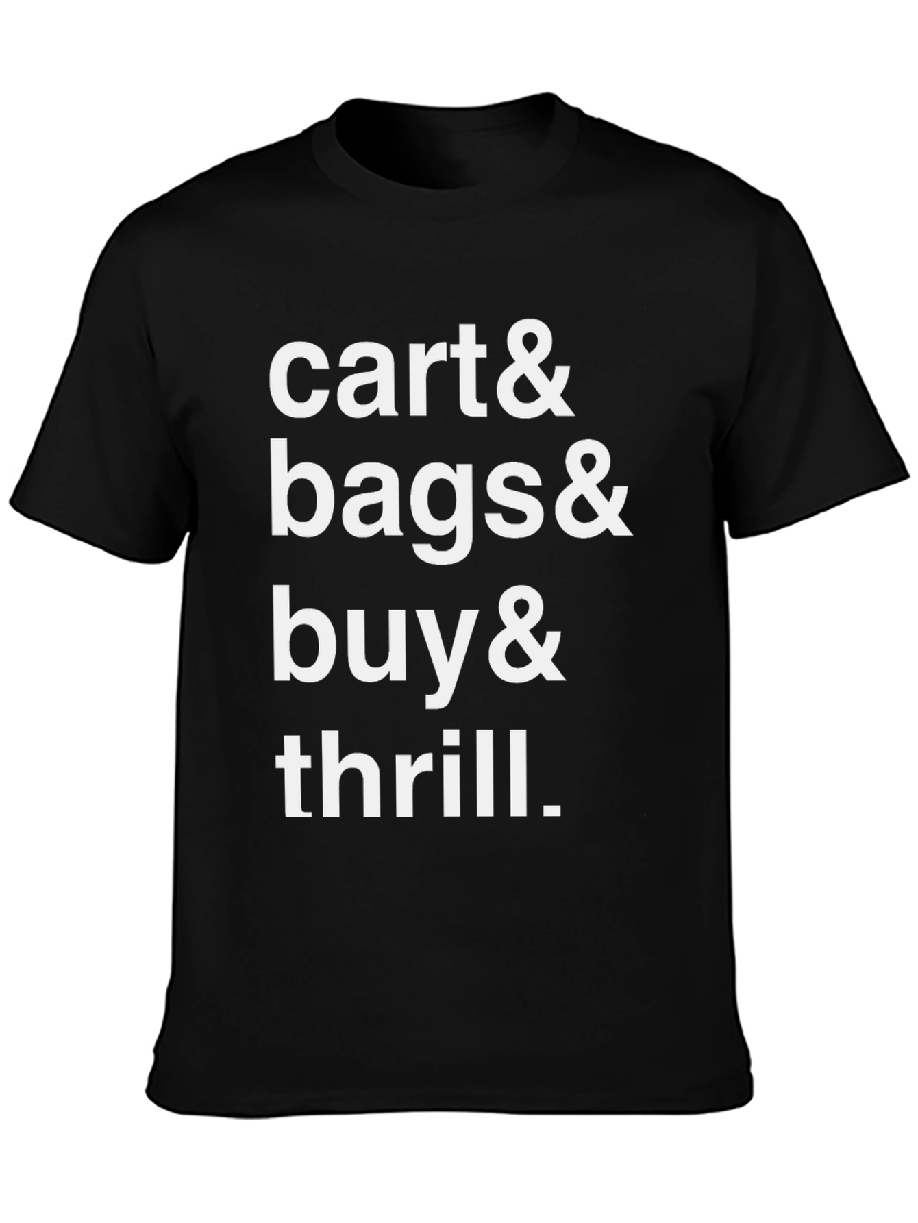 Cart Bags Buy & Thrill Black Graphic Tee