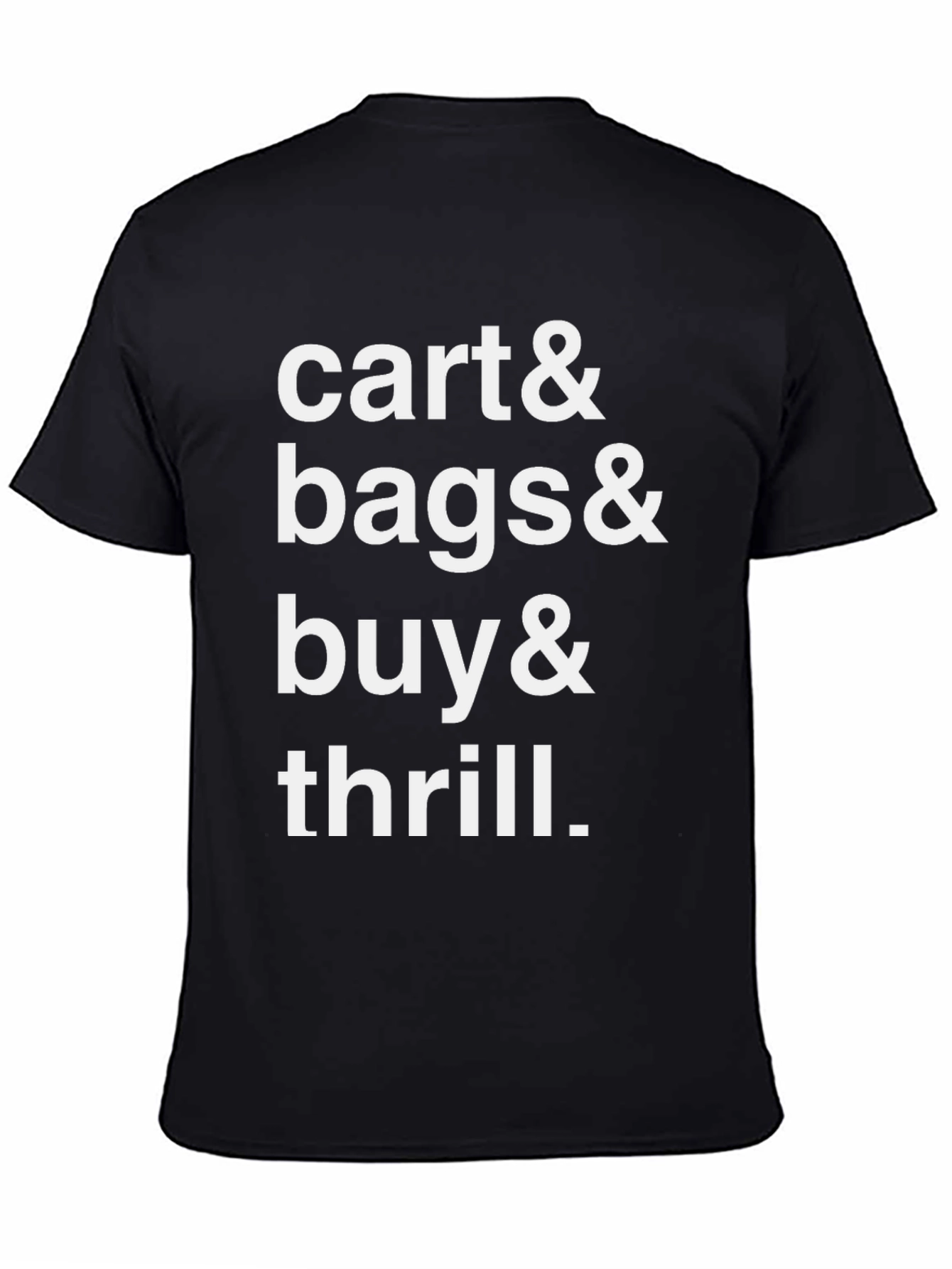 Cart Bags Buy & Thrill Black Graphic Tee