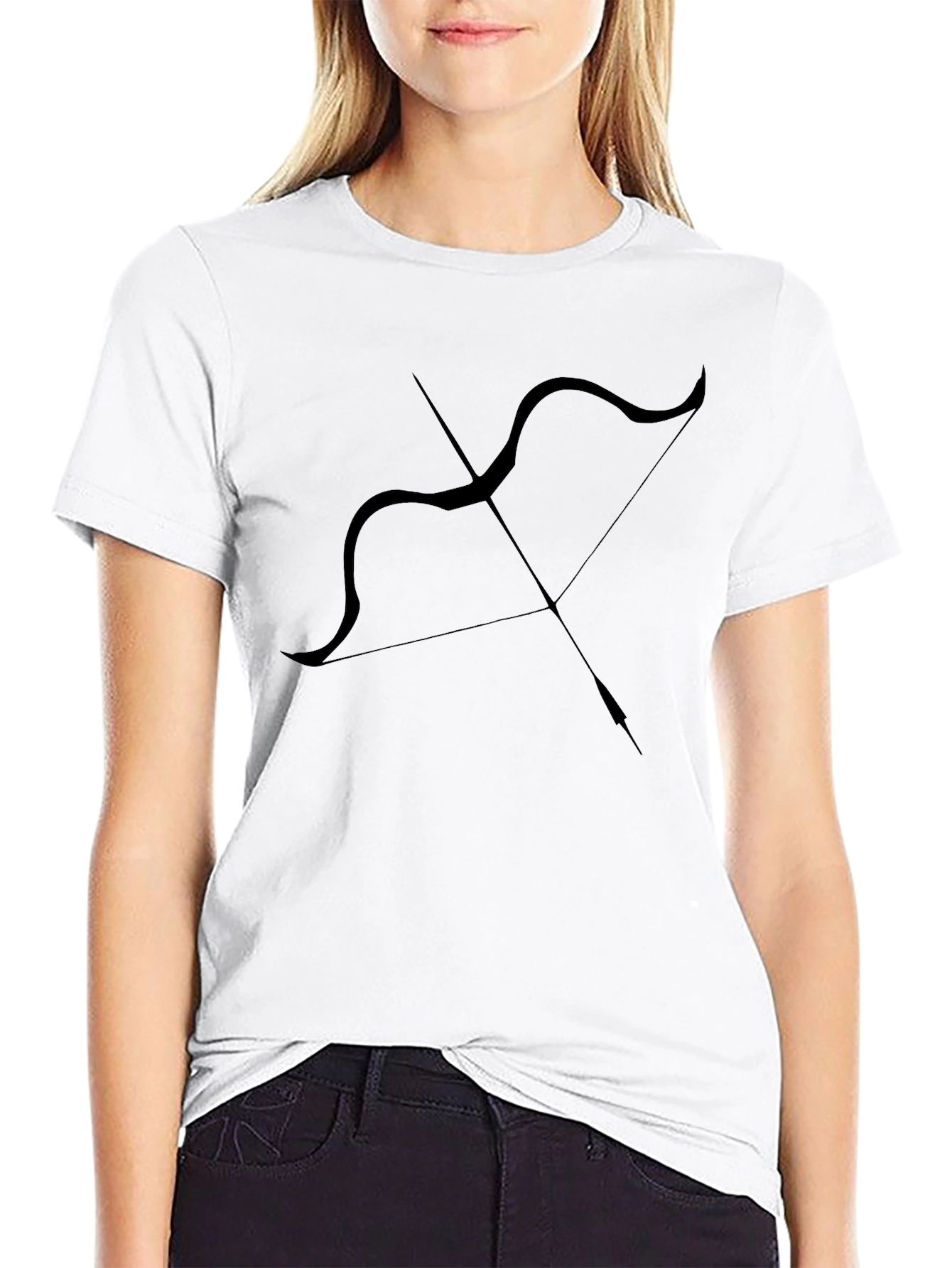 Sagittarius Bow T-Shirt - Black Graphic Tee