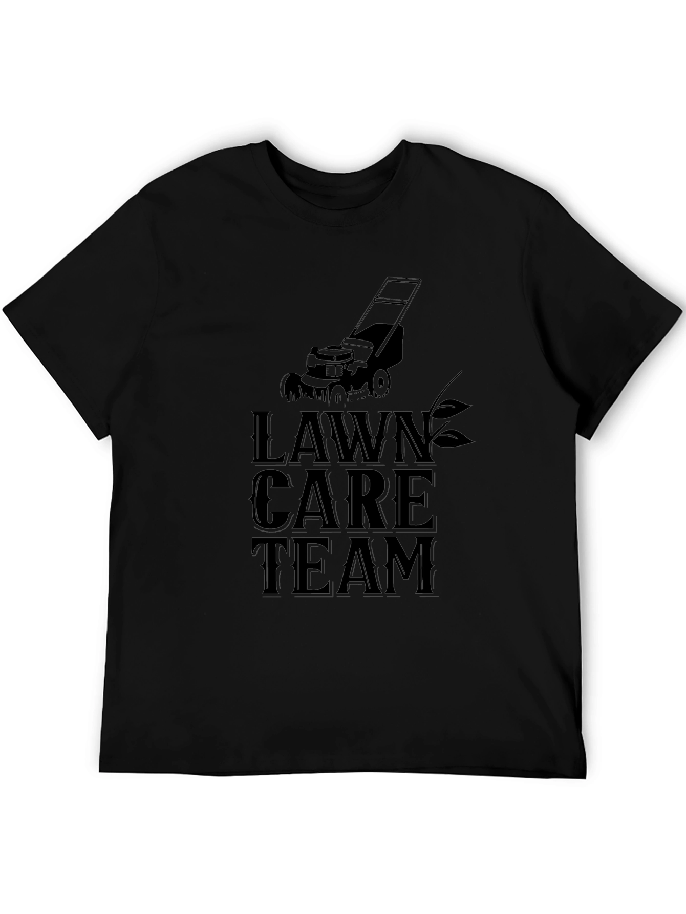 Lawn Care Team Black T-Shirt
