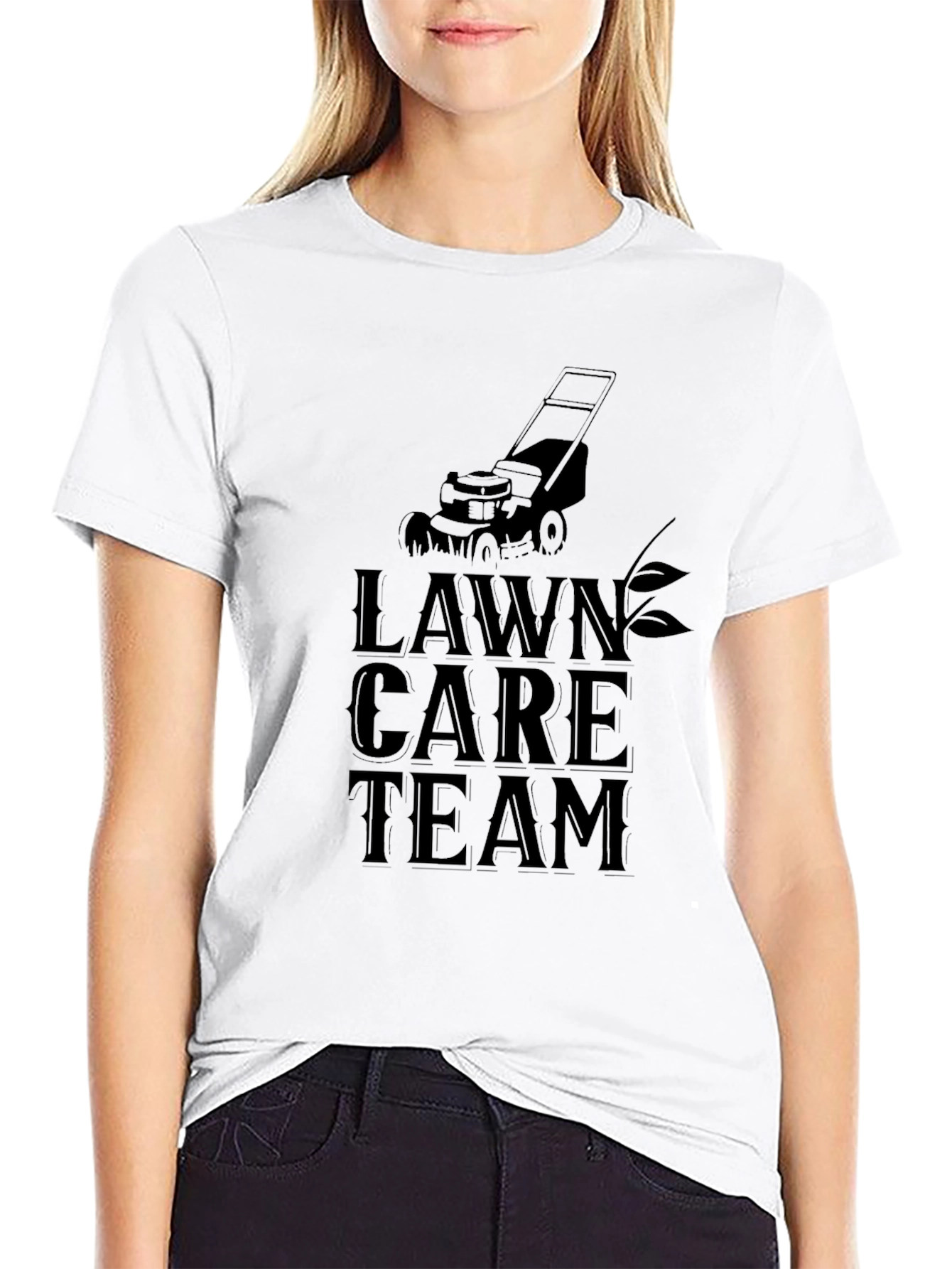 Lawn Care Team Black T-Shirt
