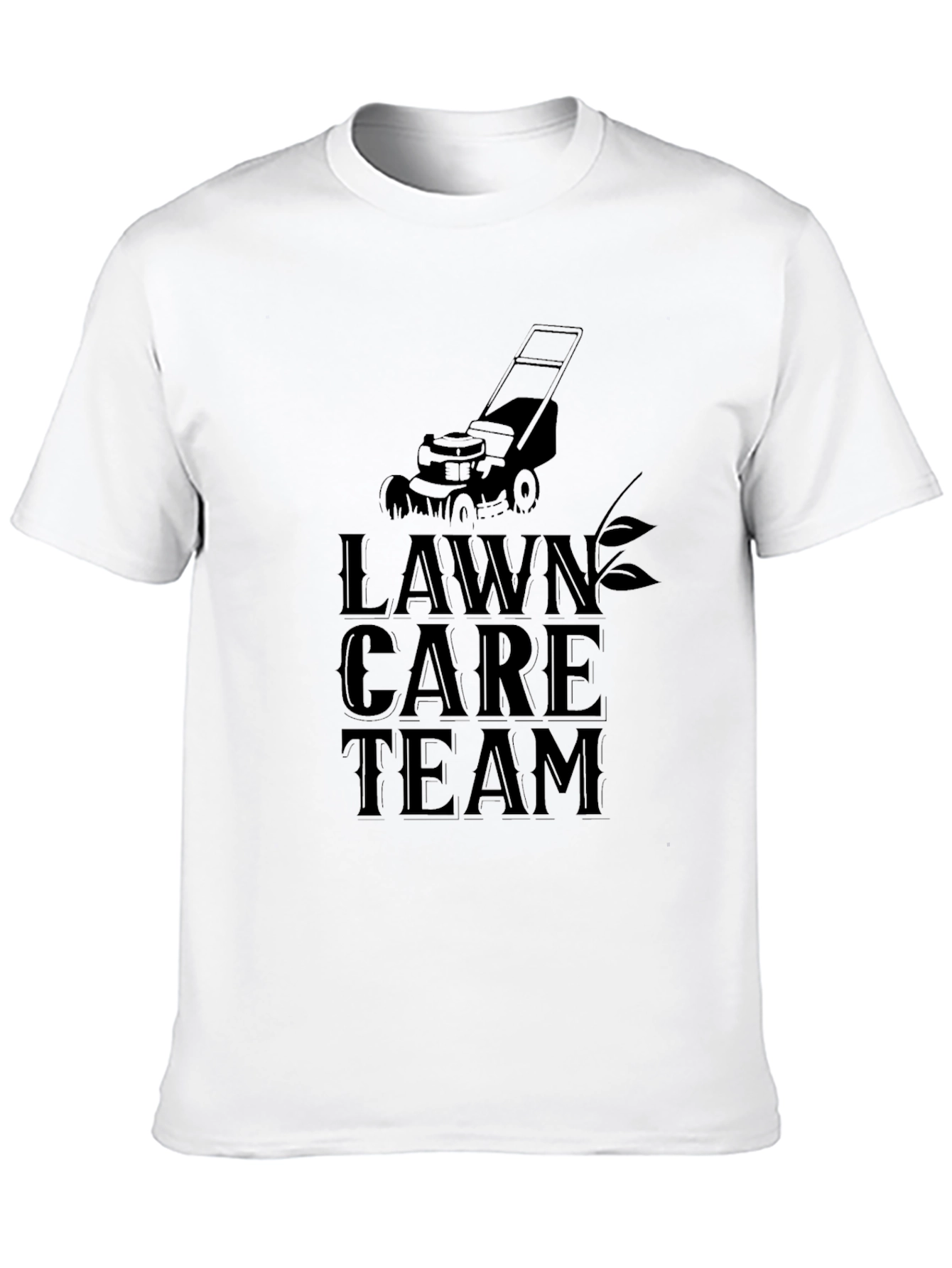 Lawn Care Team Black T-Shirt