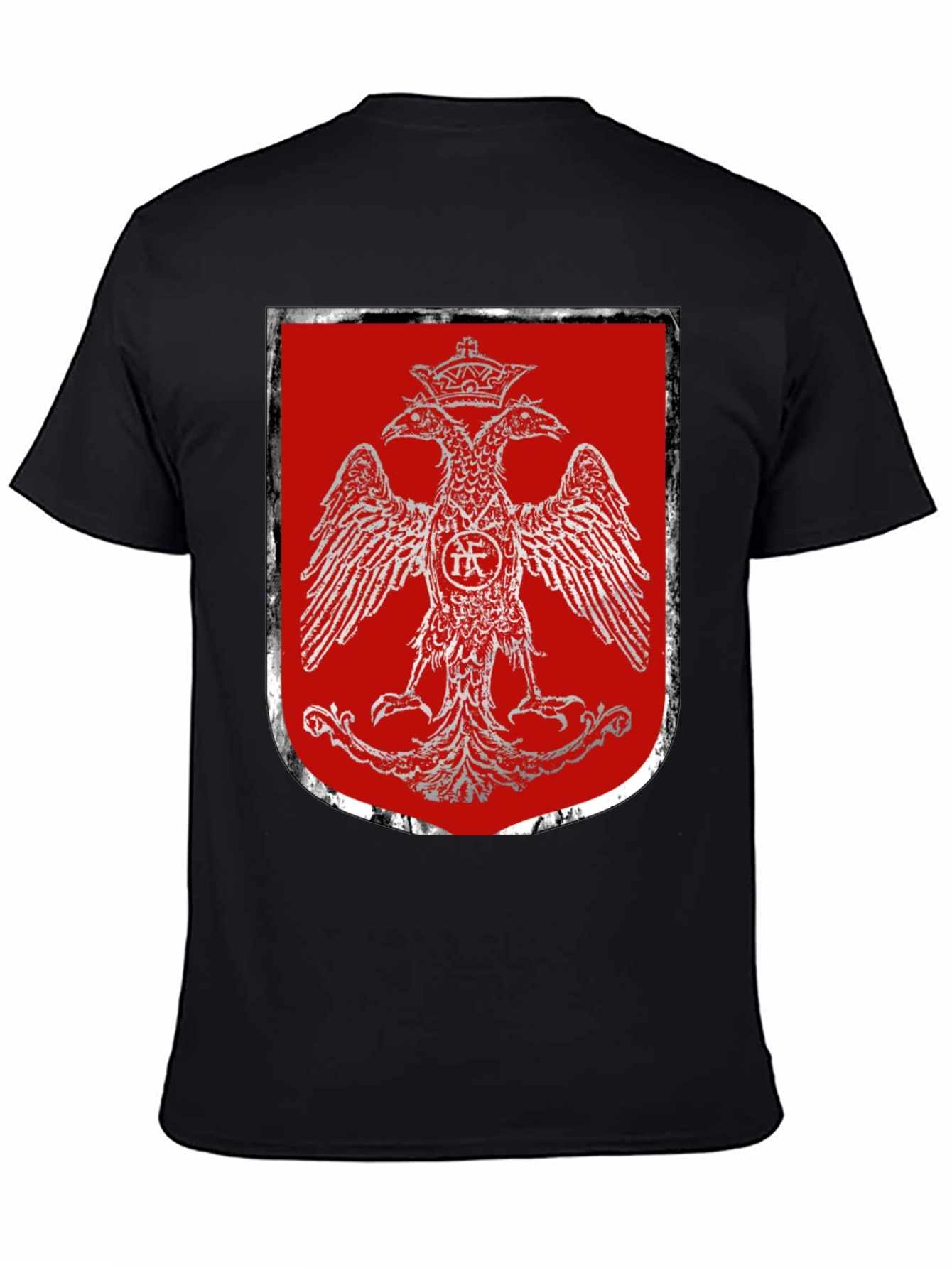Double-Headed Eagle Crest Graphic T-Shirt