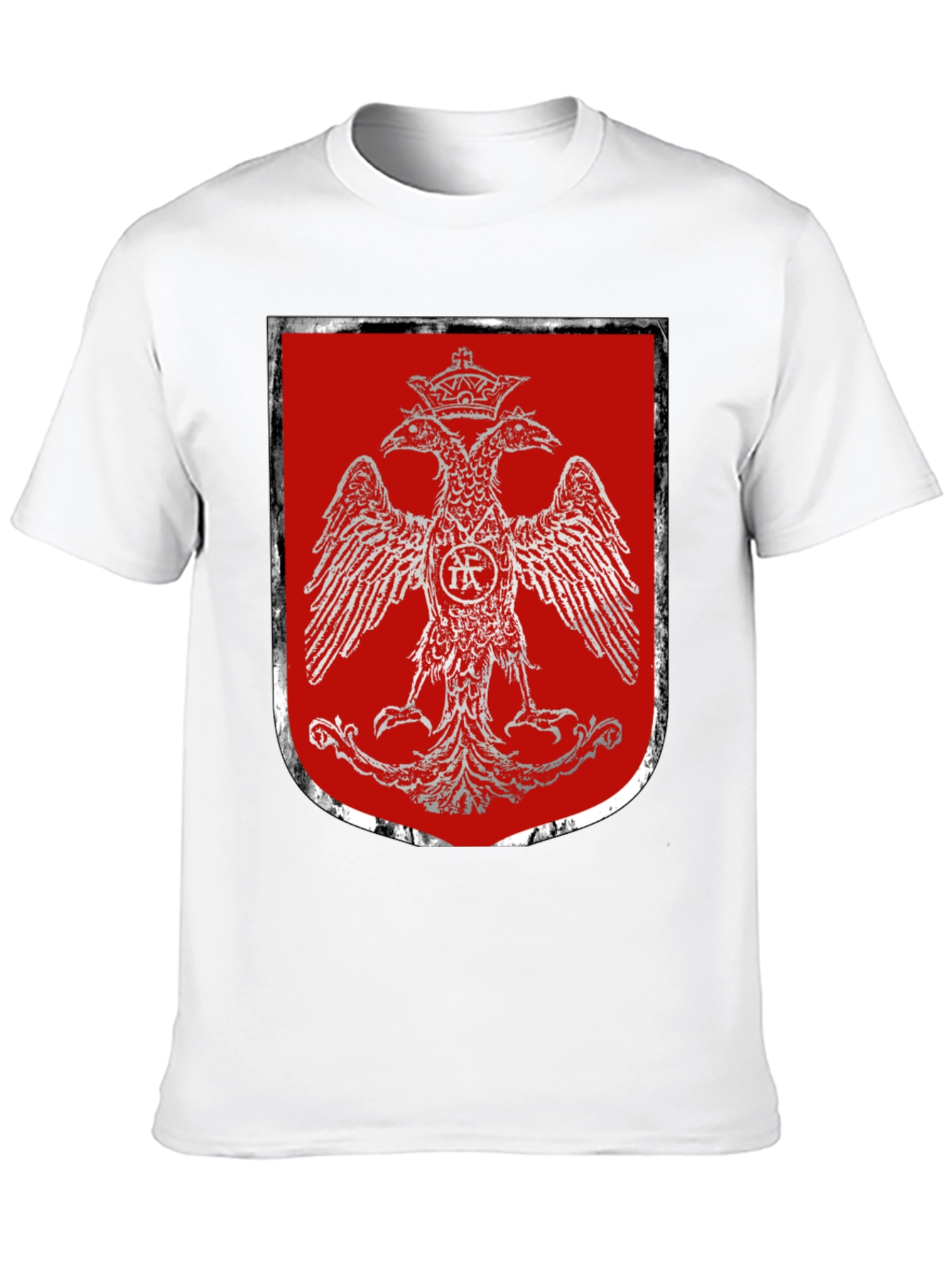 Double-Headed Eagle Crest Graphic T-Shirt