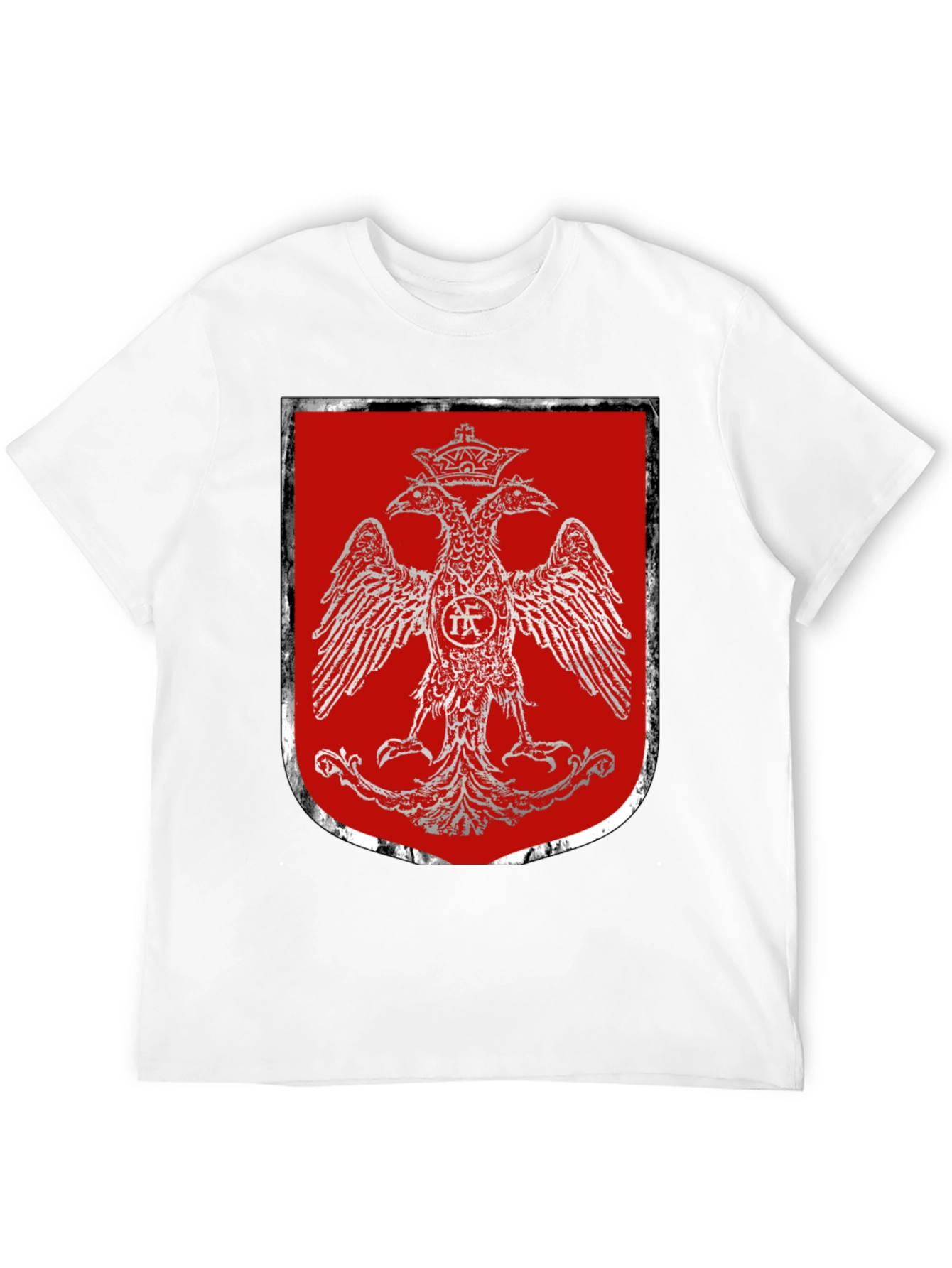 Double-Headed Eagle Crest Graphic T-Shirt