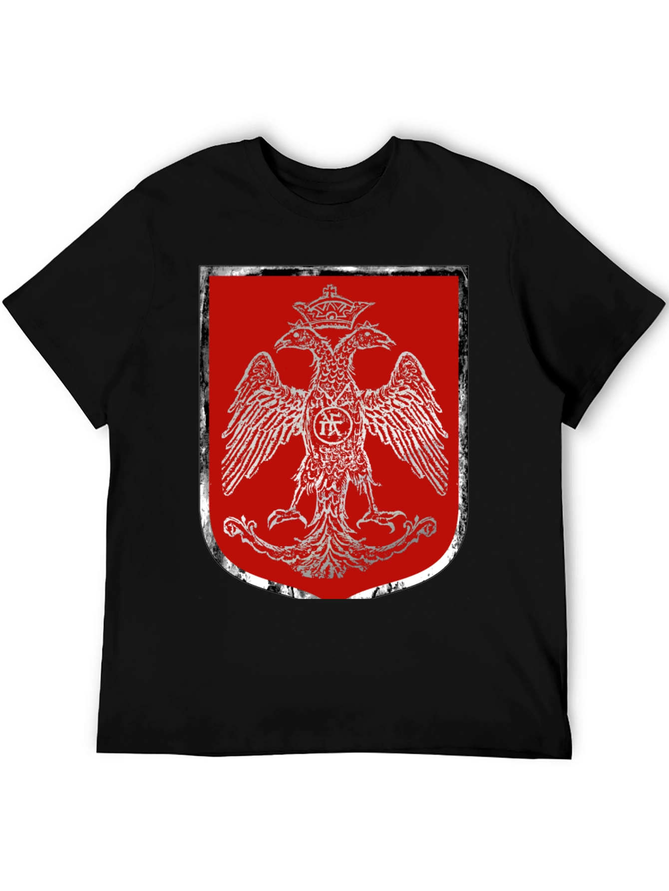 Double-Headed Eagle Crest Graphic T-Shirt