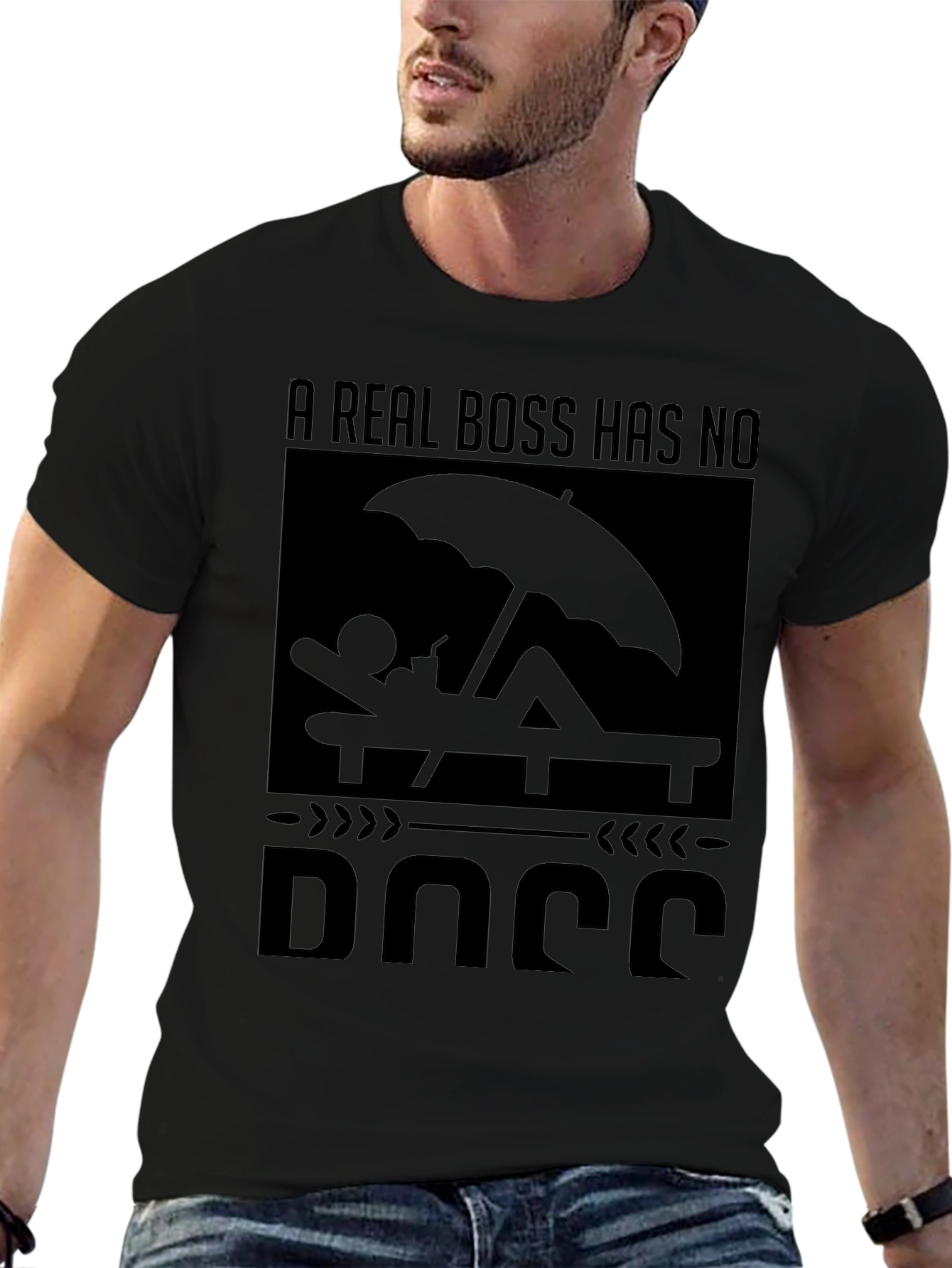Relaxed Boss Graphic Tee - No Days Off