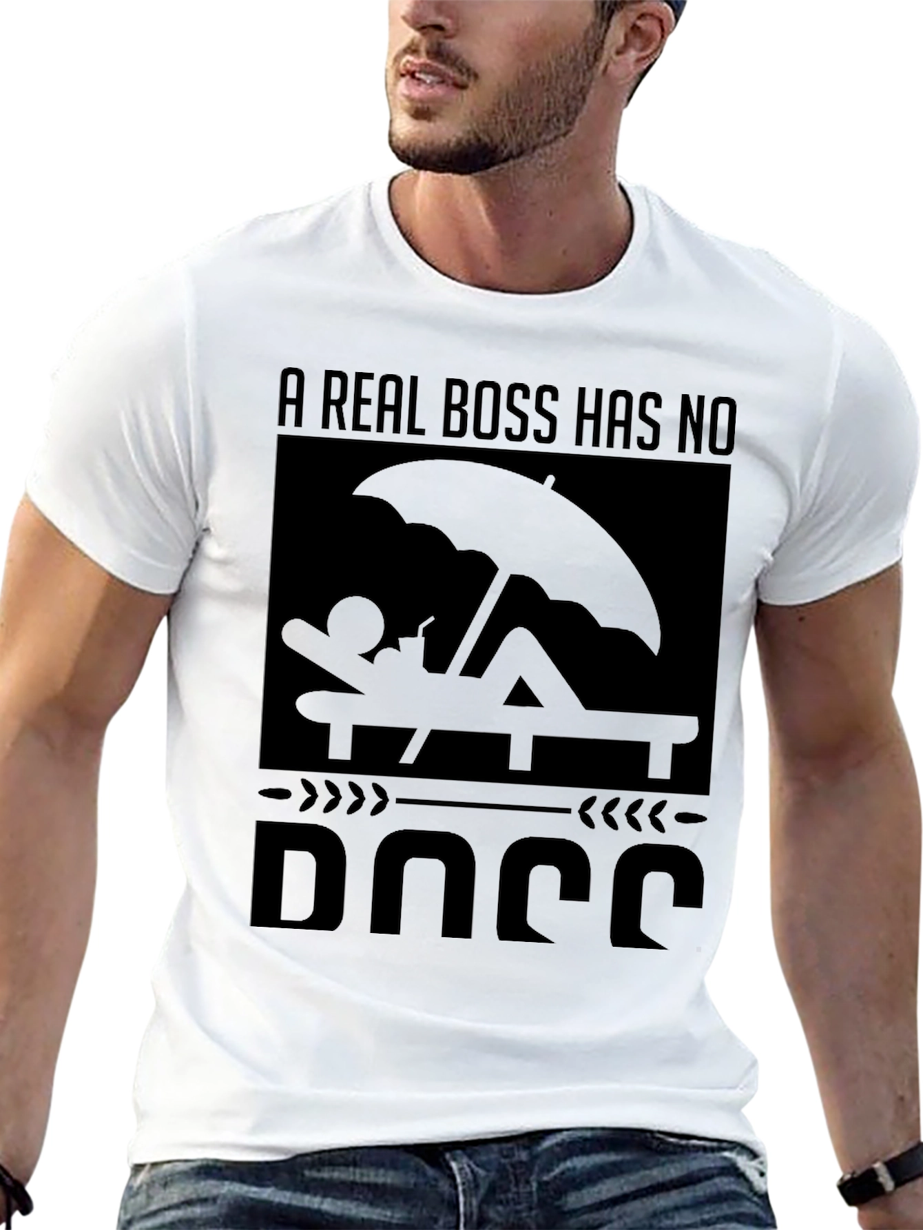 Relaxed Boss Graphic Tee - No Days Off