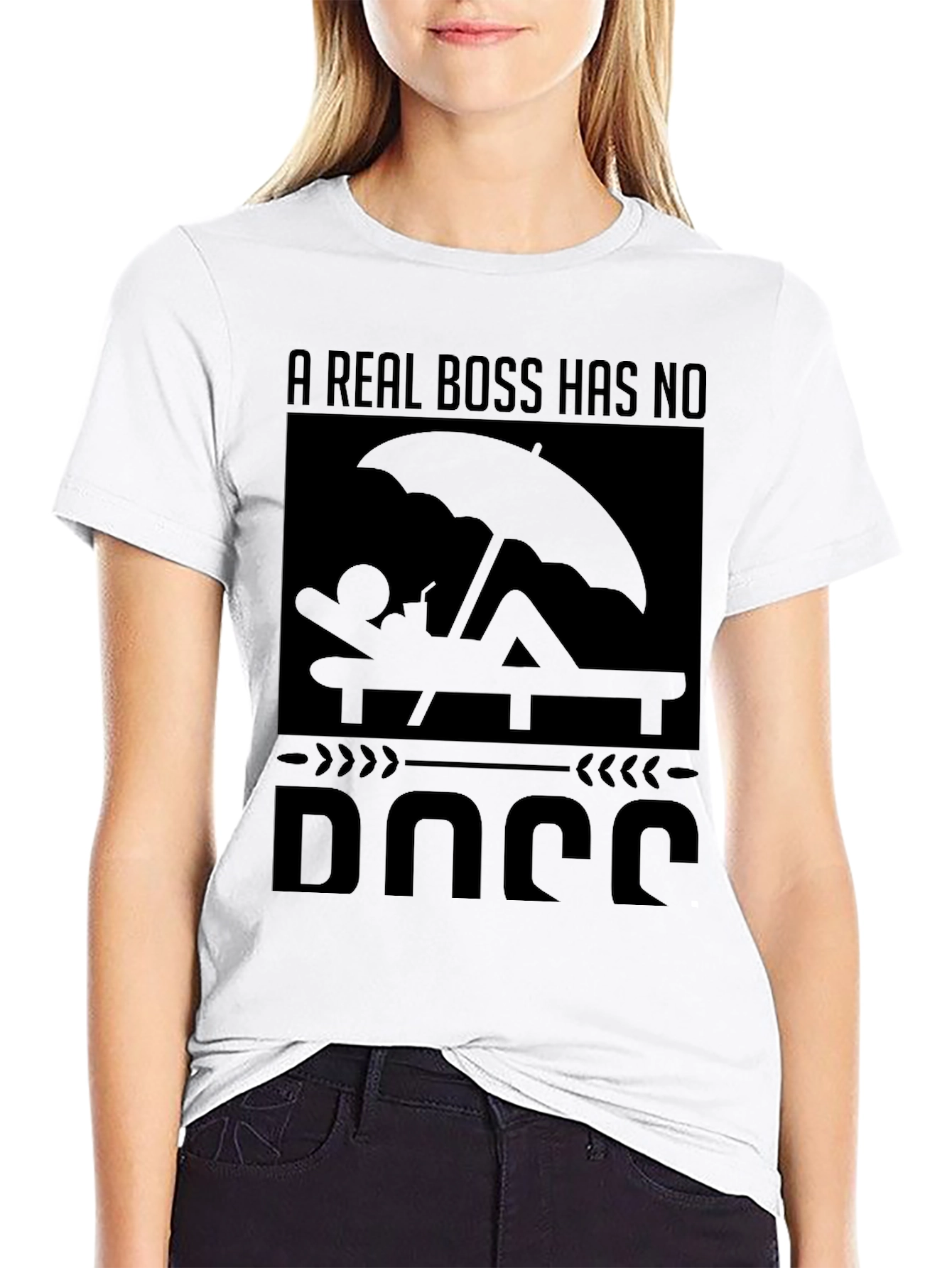 Relaxed Boss Graphic Tee - No Days Off