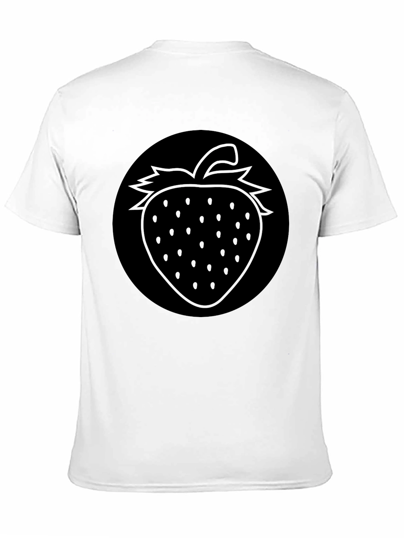 Strawberry Graphic Black T-Shirt