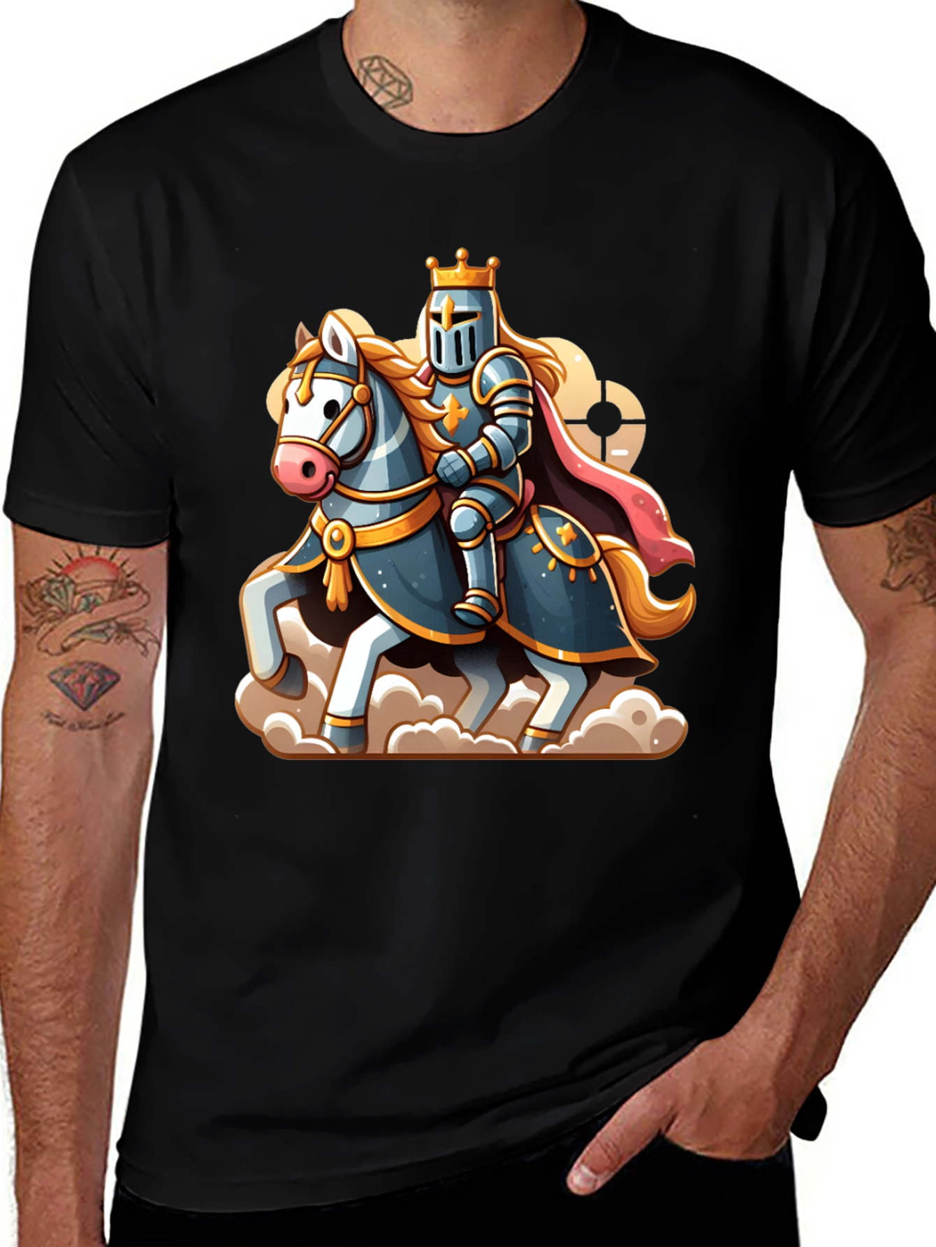 Knight Chess Piece Graphic T-Shirt