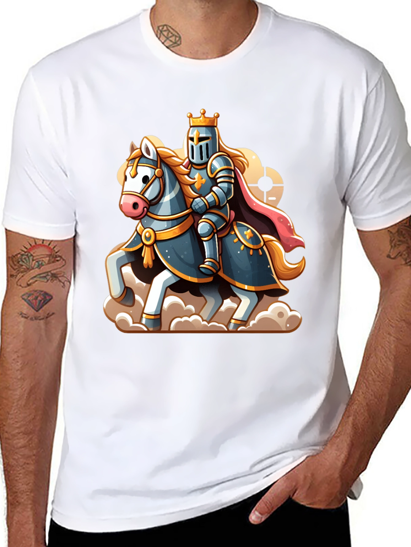 Knight Chess Piece Graphic T-Shirt